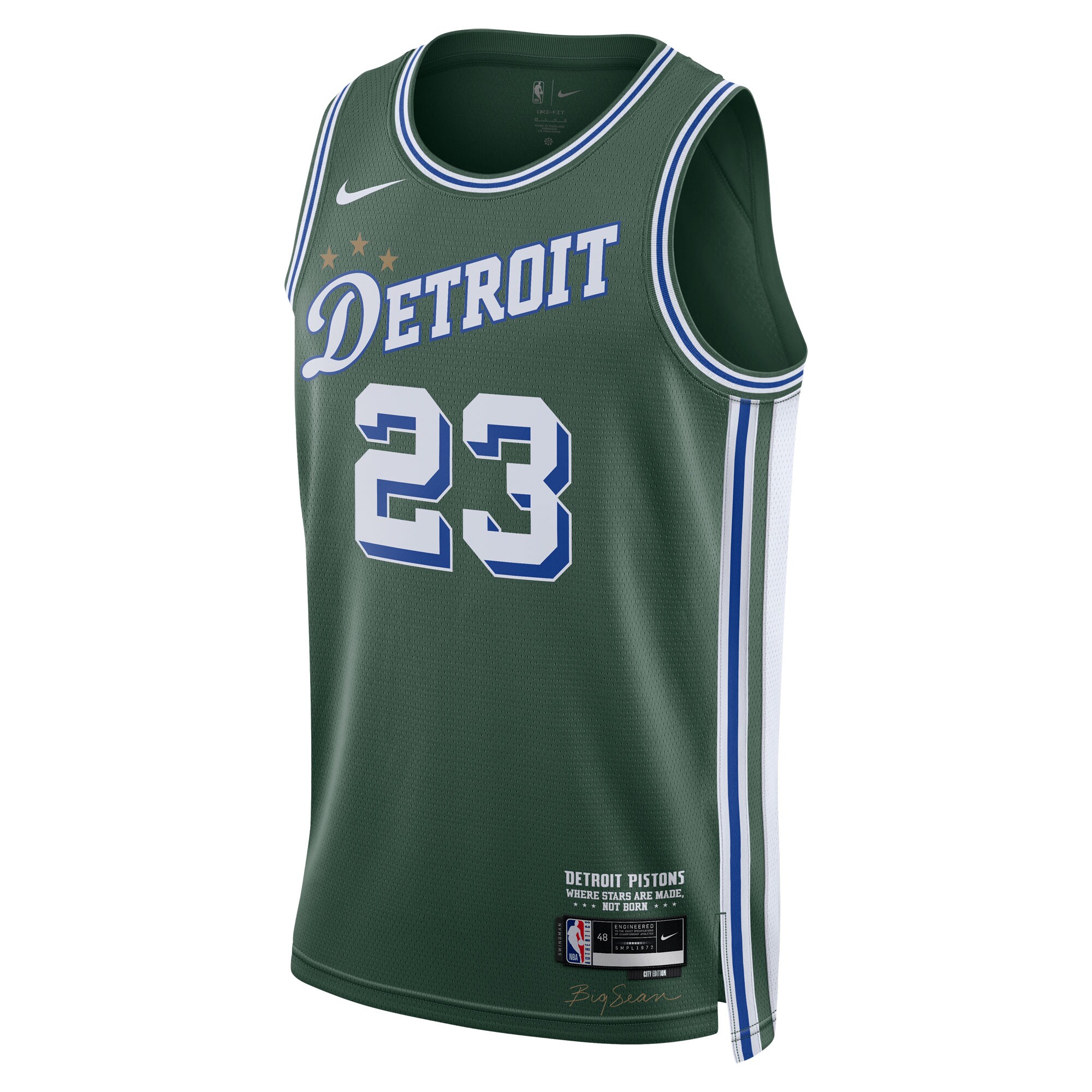 Jaden Ivey Detroit Pistons 2022\/23 Swingman Jersey - City Edition - Green