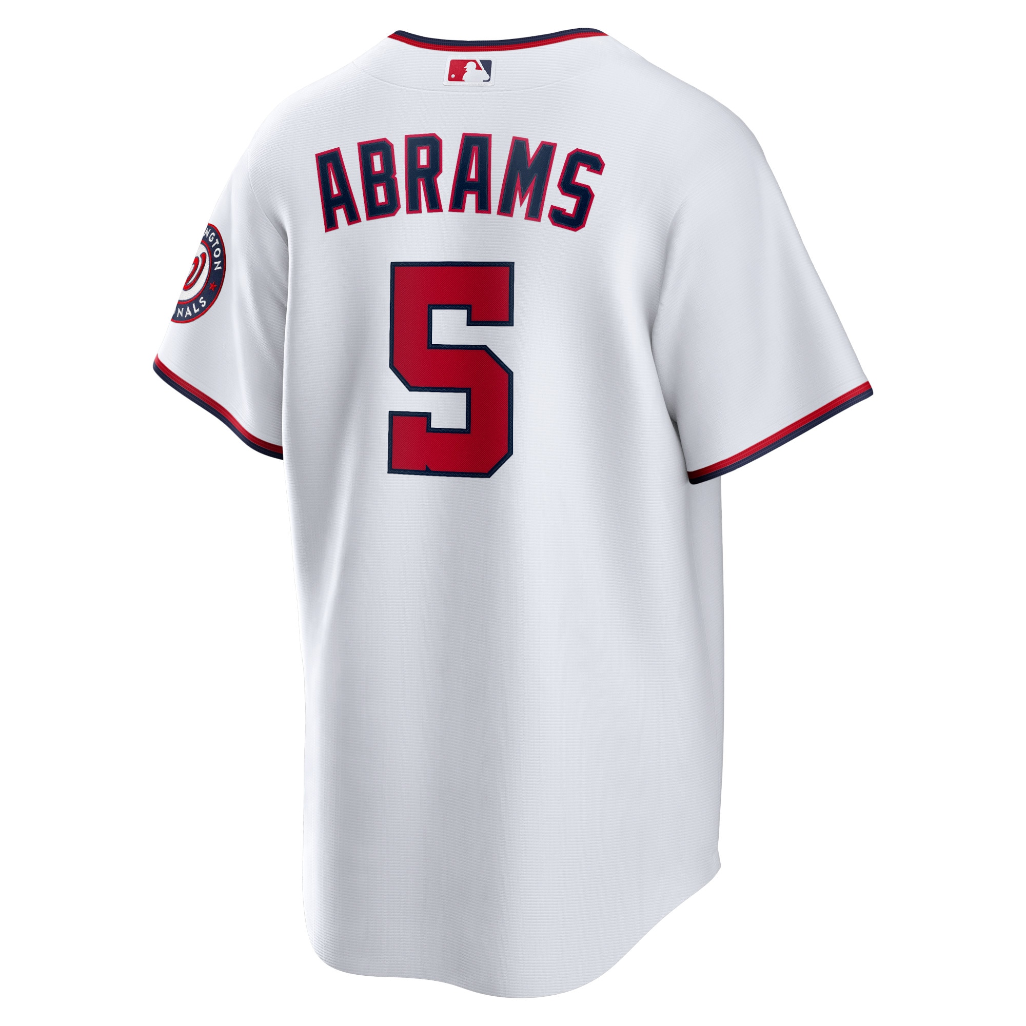 C.J. Abrams Washington Nationals  Home Replica Jersey  - White
