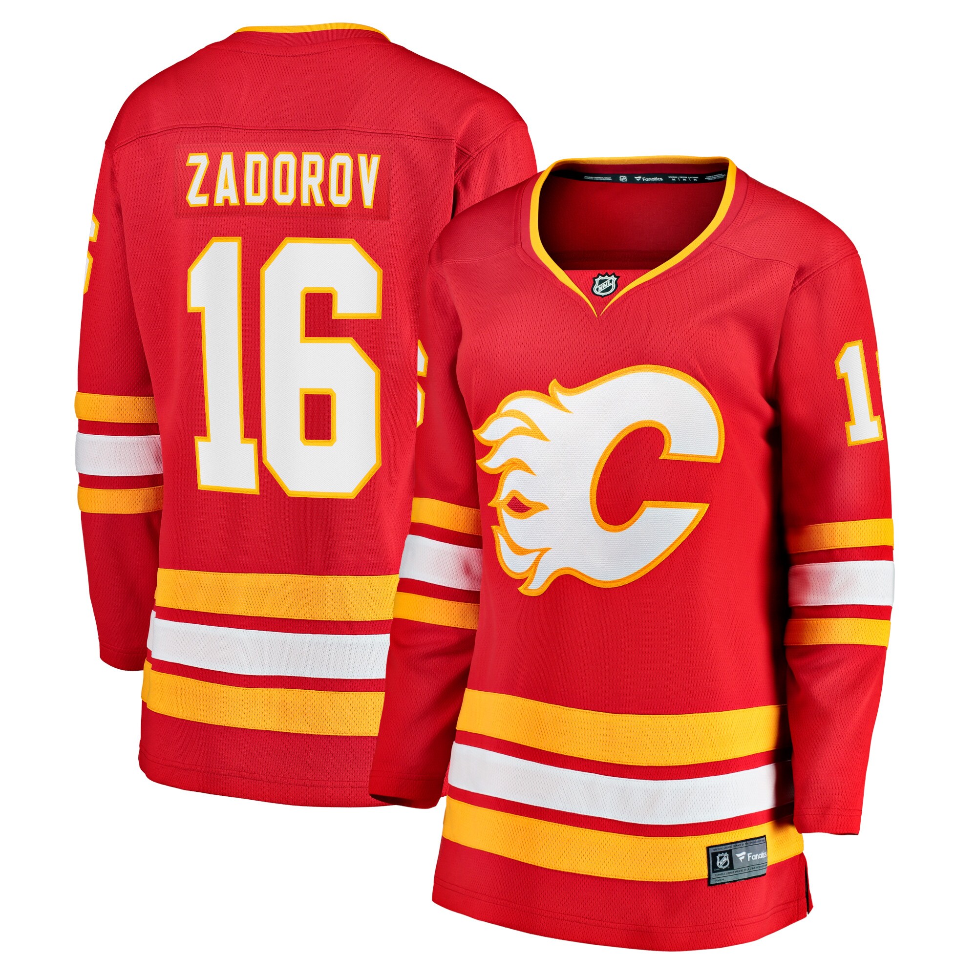 Nikita Zadorov Calgary Flames Fanatics Women's Home Breakaway Player Jersey - Red