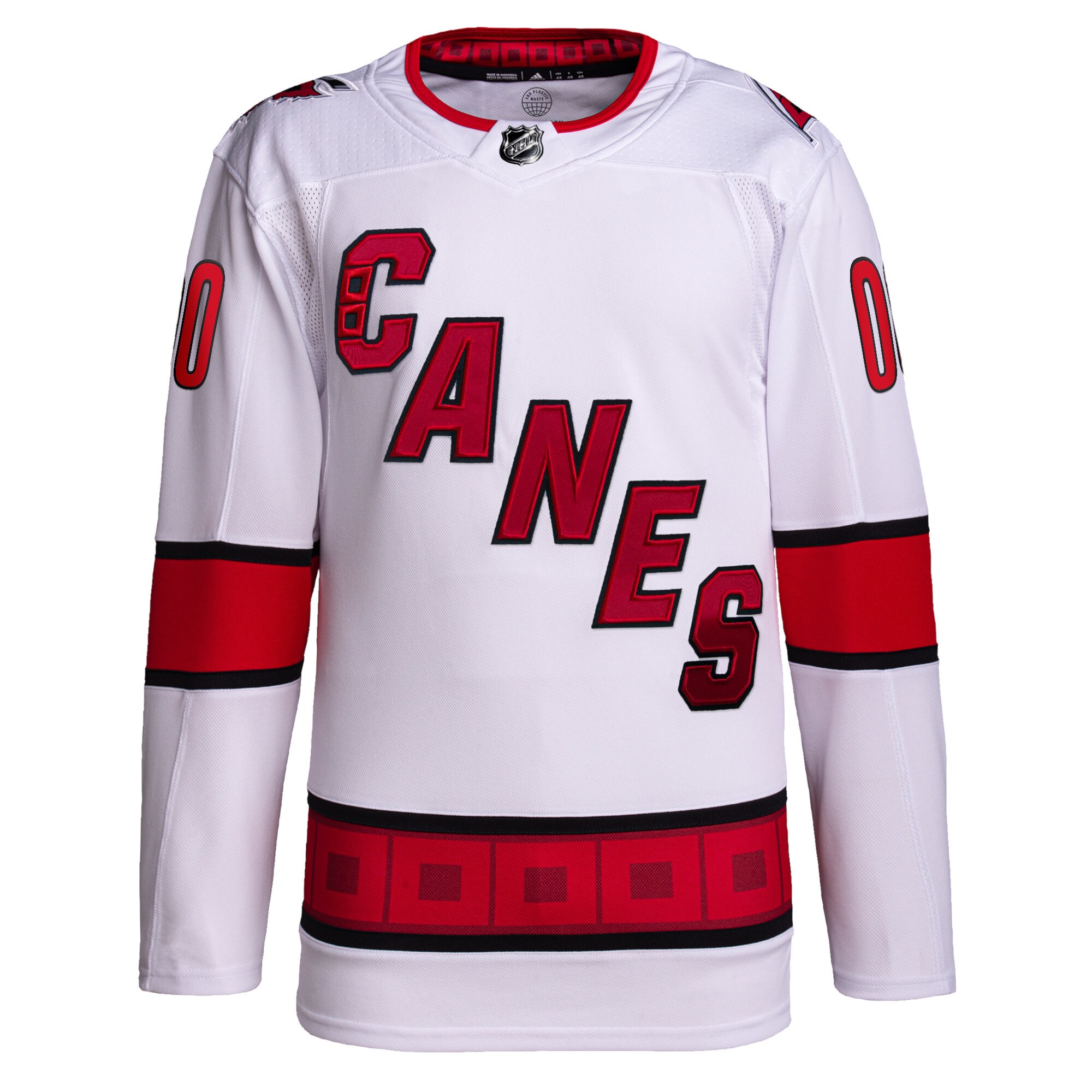 Carolina Hurricanes adidas Away Primegreen Authentic Custom Jersey - White