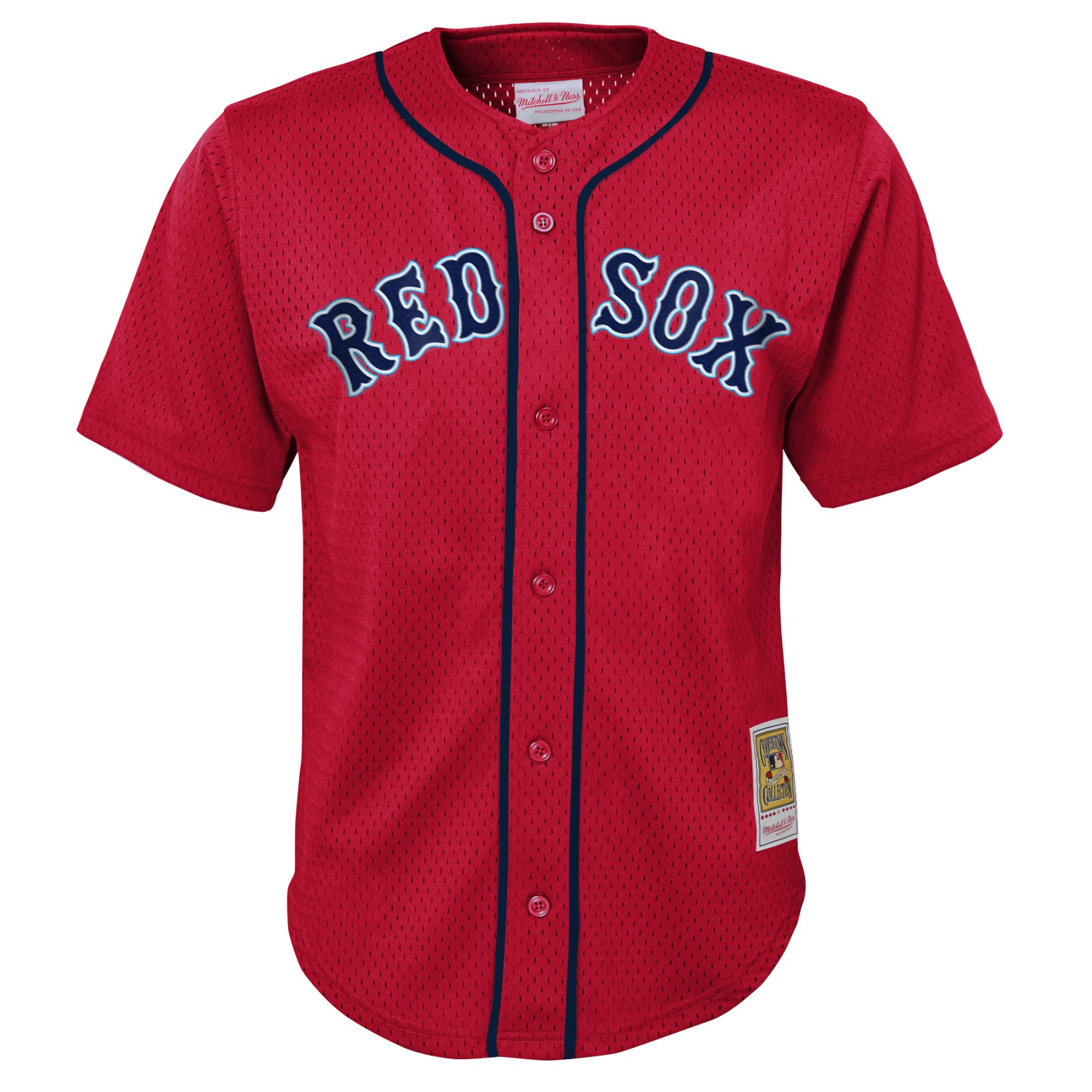David Ortiz Boston Red Sox Mitchell & Ness Preschool Cooperstown CollectionMesh Batting Practice Jersey - Red