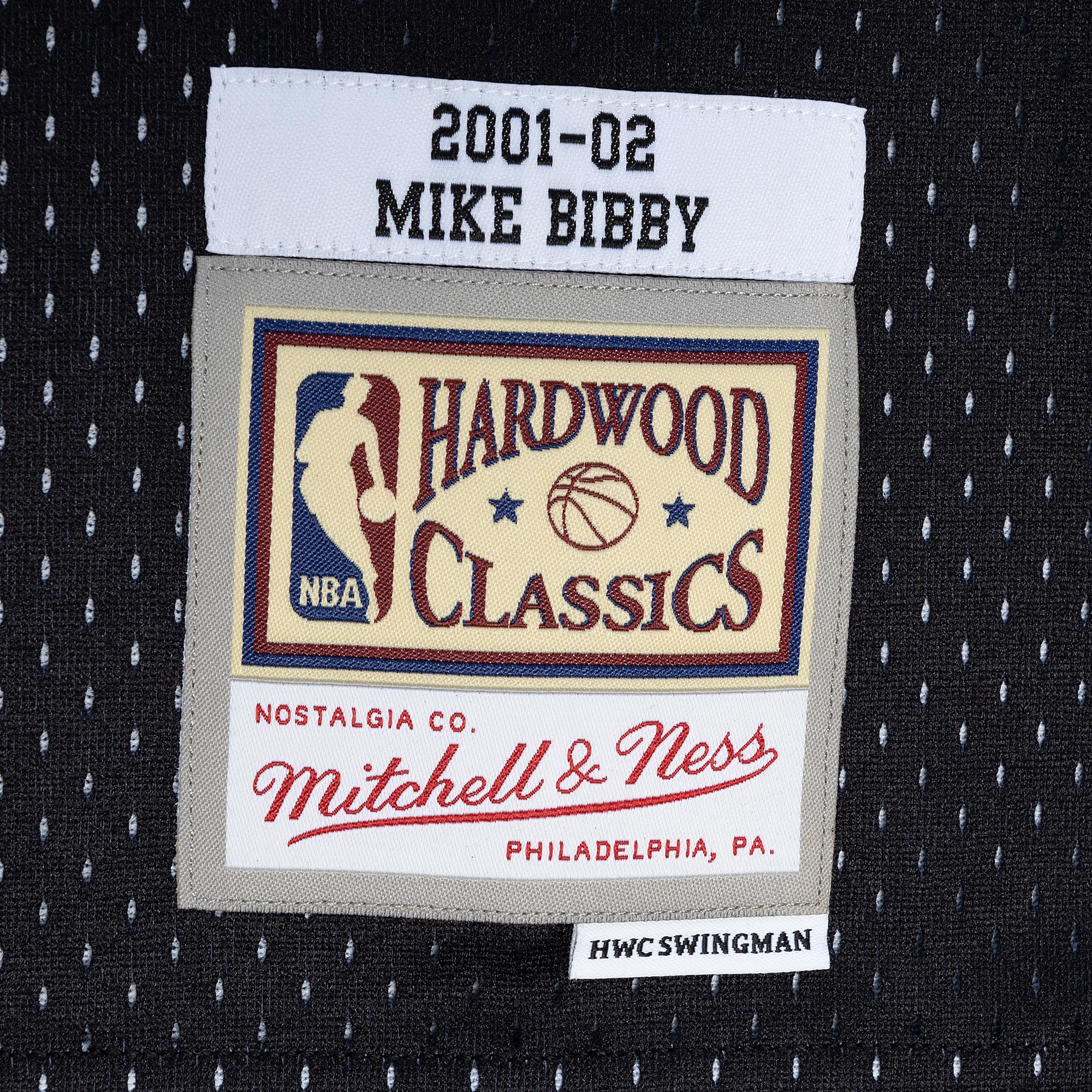 Mike Bibby Sacramento Kings Mitchell & Ness Hardwood Classics 2001\/02 Split Swingman Jersey - Purple\/Black