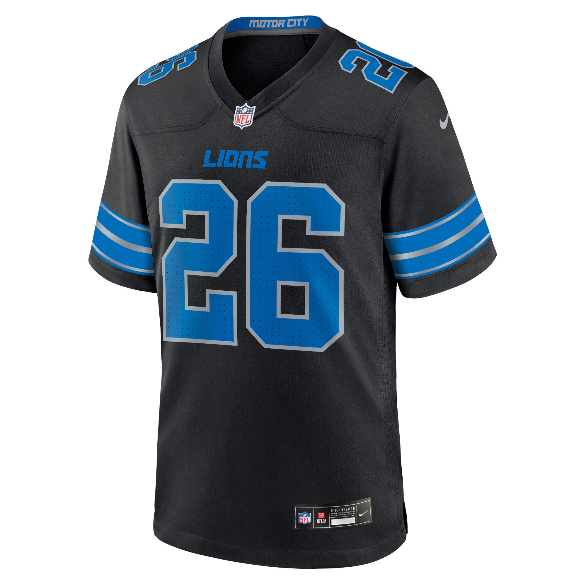 Jahmyr Gibbs Detroit Lions  2nd Alternate Game Jersey - Black