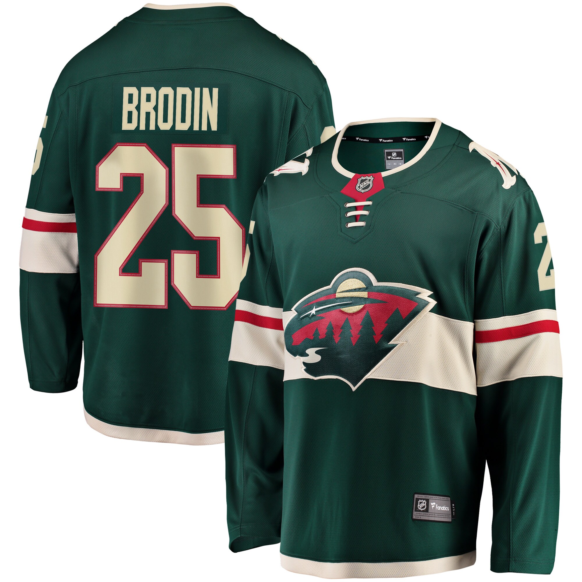 Jonas Brodin Minnesota Wild Fanatics Breakaway Jersey - Green