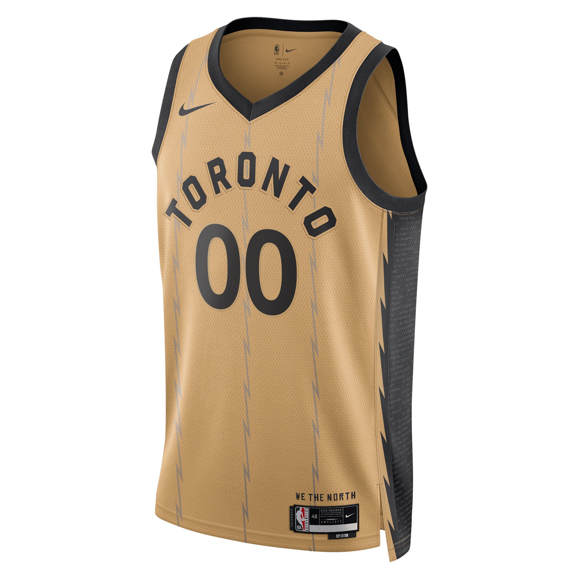 Toronto Raptors Unisex 2023\/24 Custom Swingman Jersey - Gold - City Edition