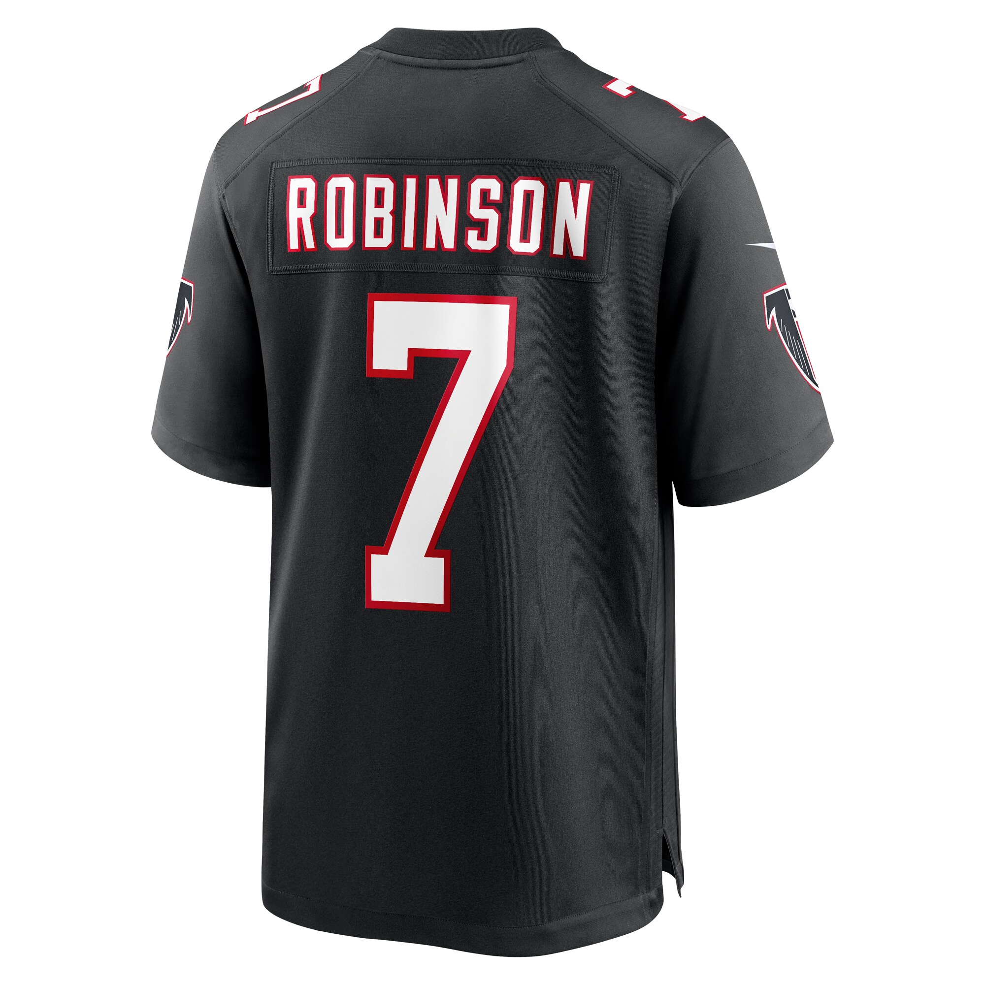 Bijan Robinson Atlanta Falcons  2023 NFL Draft First Round Pick Throwback Game Jersey - Black