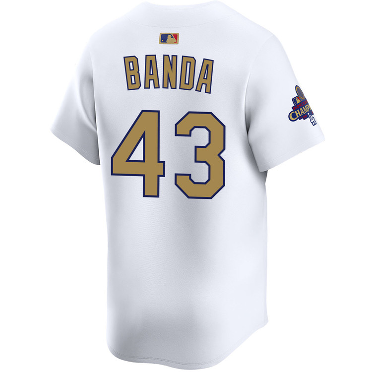Anthony Banda Los Angeles Dodgers Home 2025 Gold Collection Limited Jersey