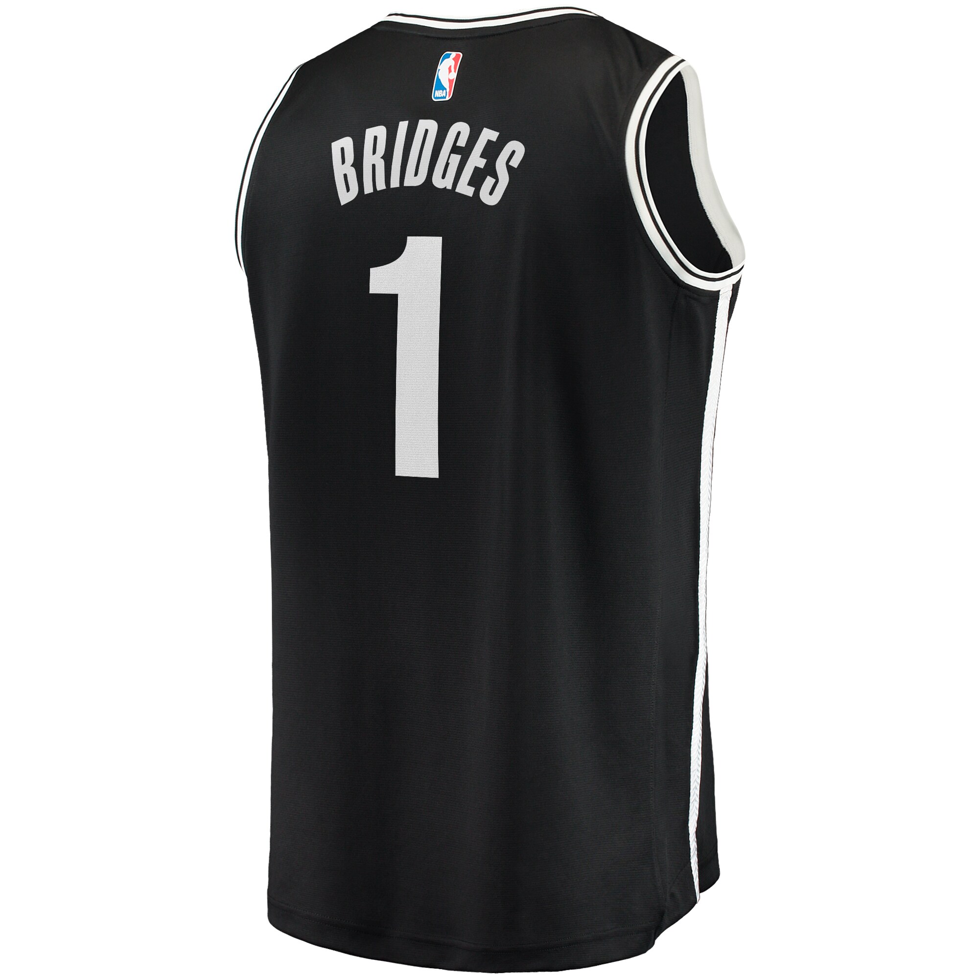 Mikal Bridges Brooklyn Nets Fanatics Big & Tall Fast Break Player Jersey - Black - Icon Edition