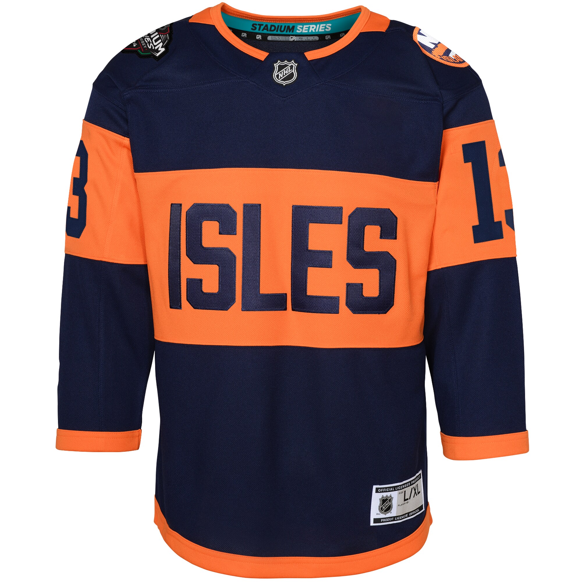 Mathew Barzal New York Islanders Youth 2024 NHL Stadium Series Premier Player Jersey Navy