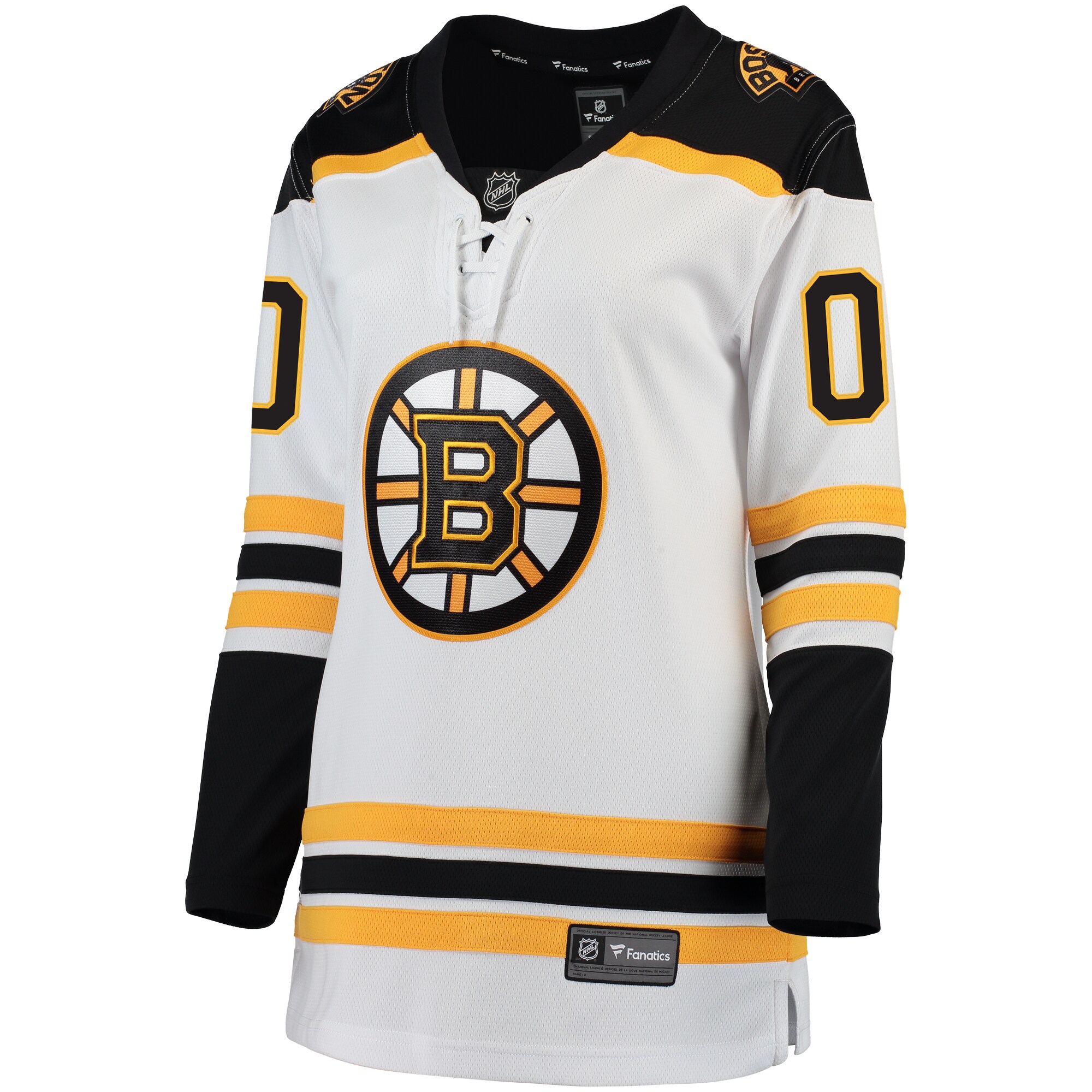 Boston Bruins Fanatics Women's Away Breakaway Custom Jersey - White