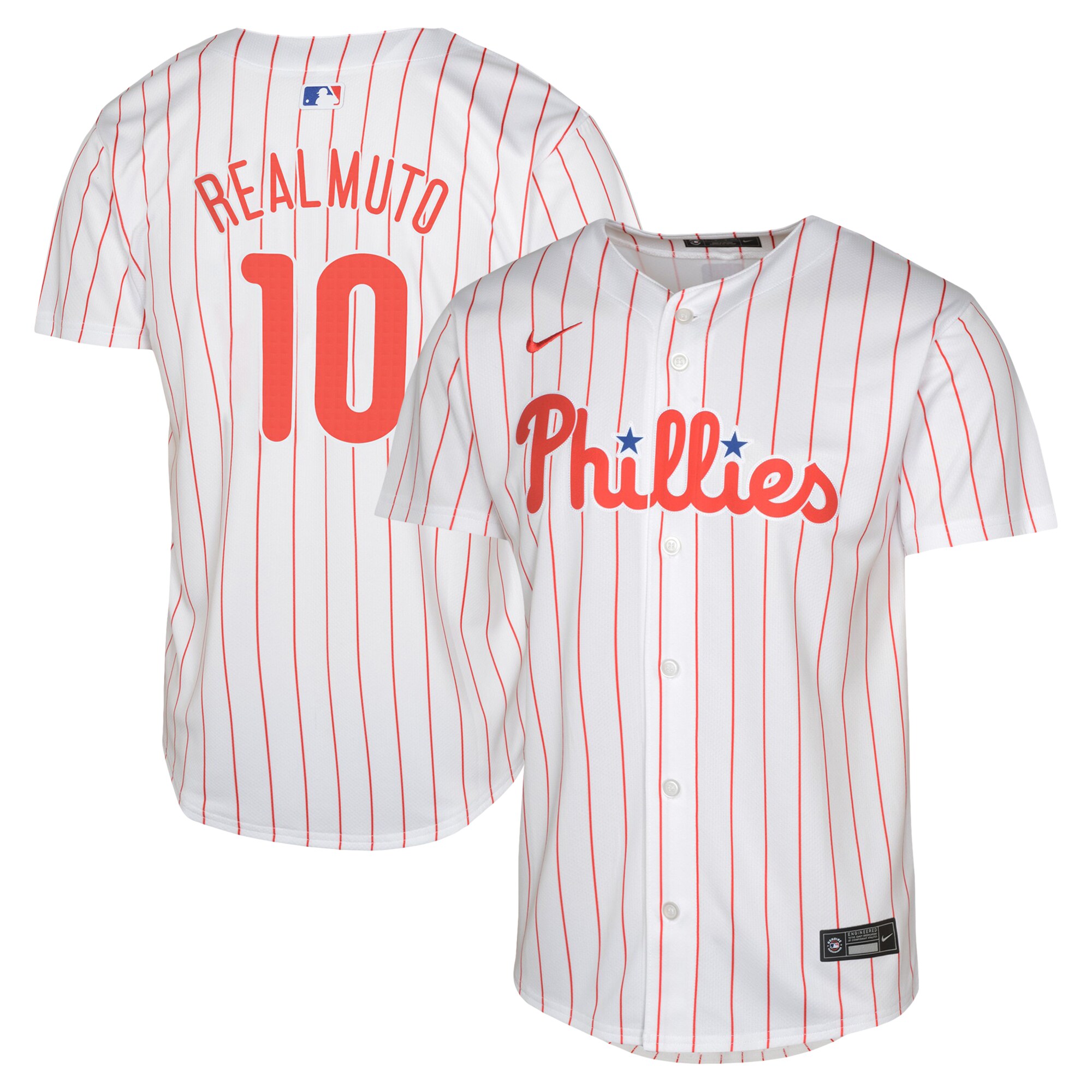 J.T. Realmuto Philadelphia Phillies  Youth Home Limited Jersey White