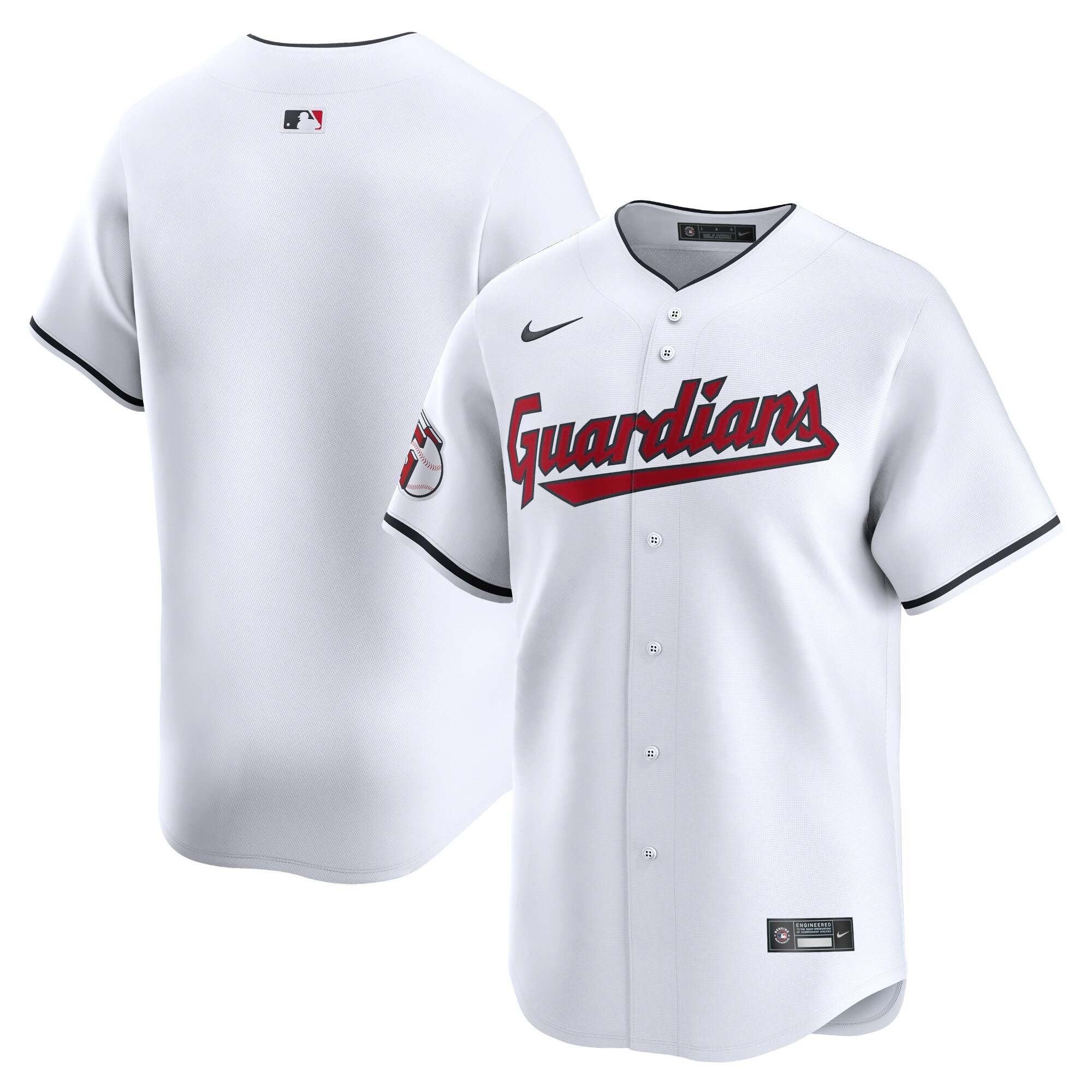 Cleveland Guardians  Youth Home Limited Jersey - White
