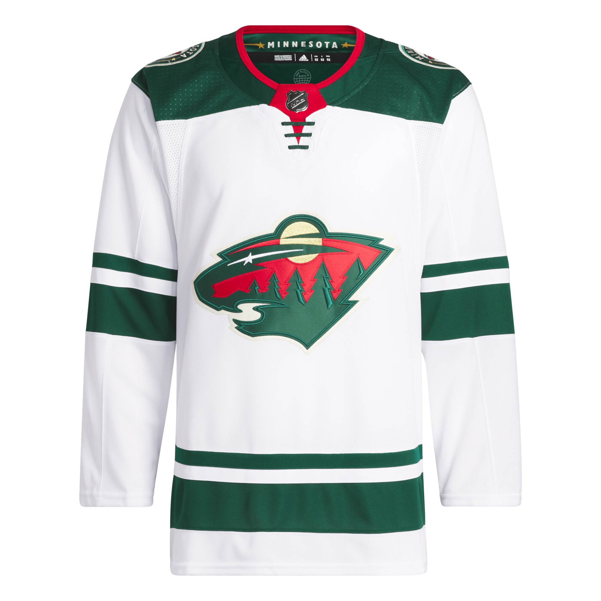 Minnesota Wild adidas Away Primegreen Authentic Jersey White