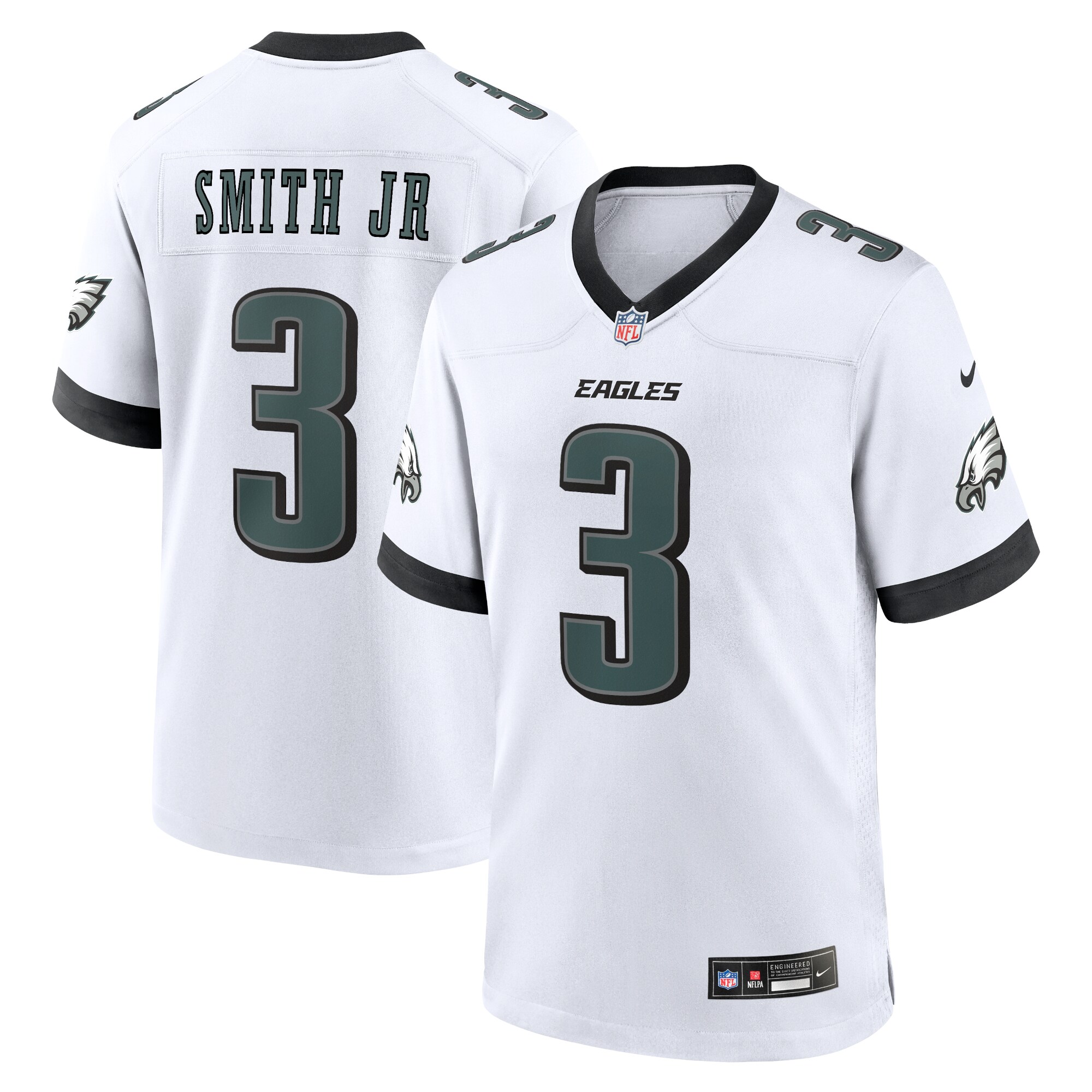 Nolan Smith Philadelphia Eagles  White Game Jersey - White
