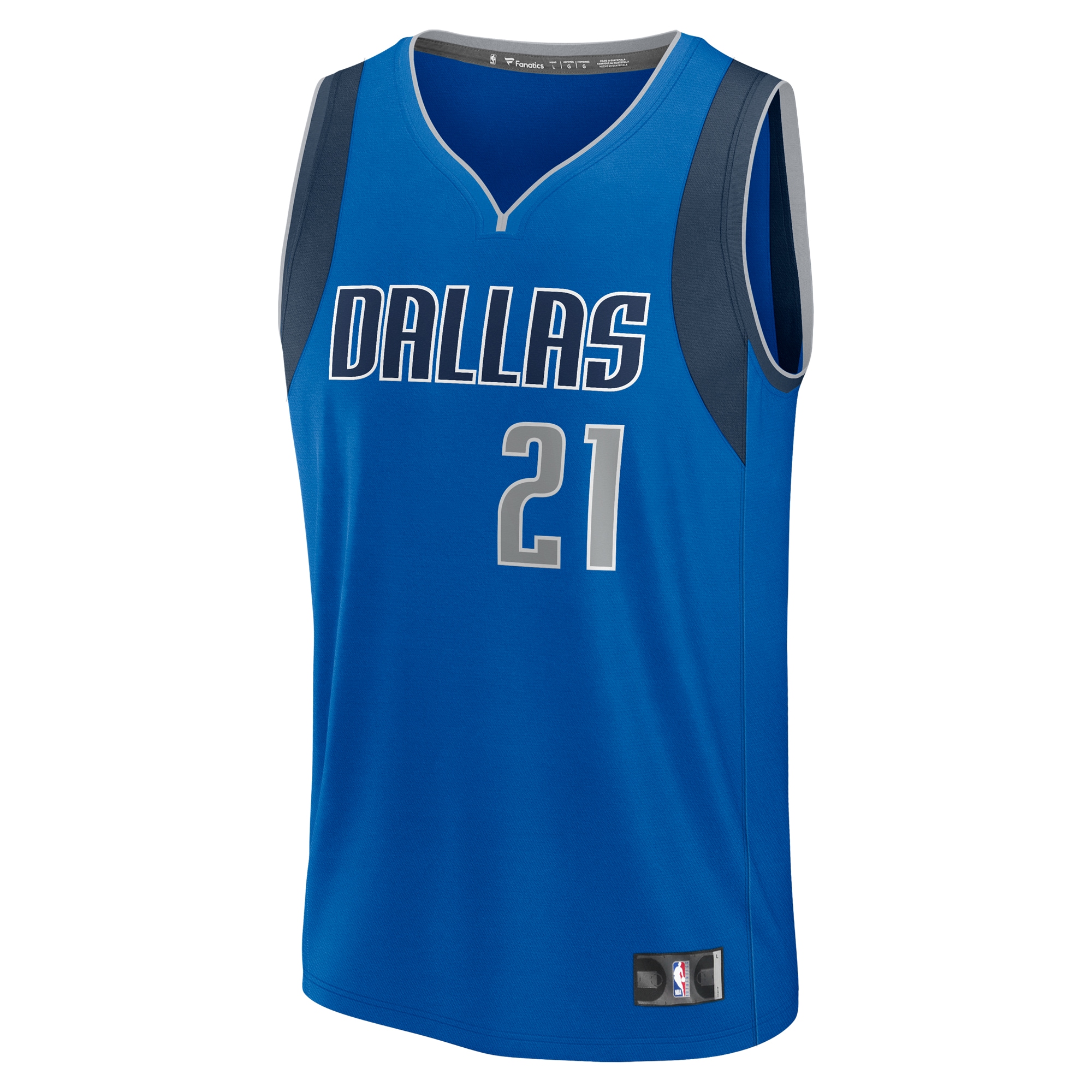 Daniel Gafford Dallas Mavericks Fanatics Fast Break Player Jersey - Icon Edition - Blue