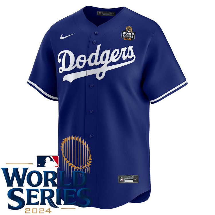 Los Angeles Dodgers Alternate Royal Limited World Series Jersey