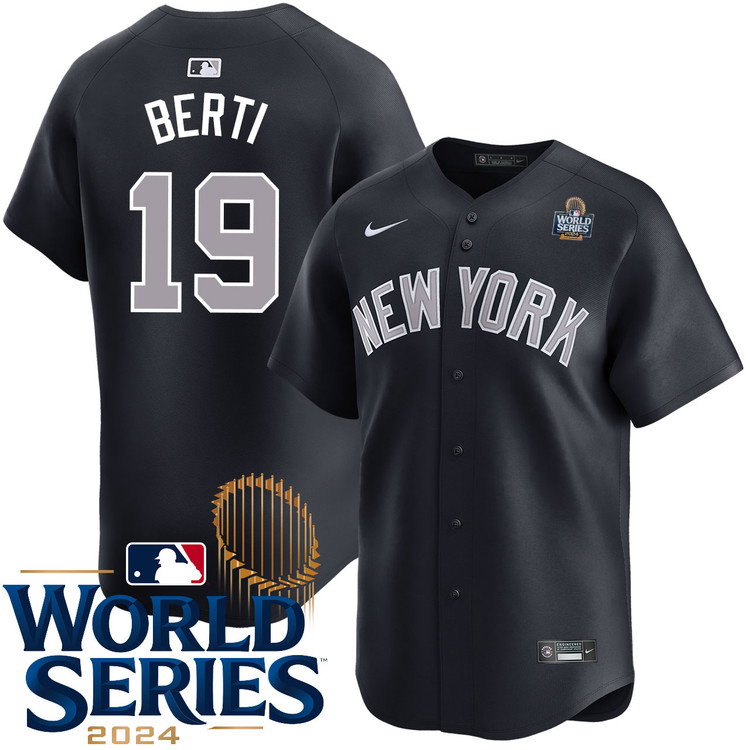 Jon Berti New York Yankees Alternate Road Limited World Series Jersey