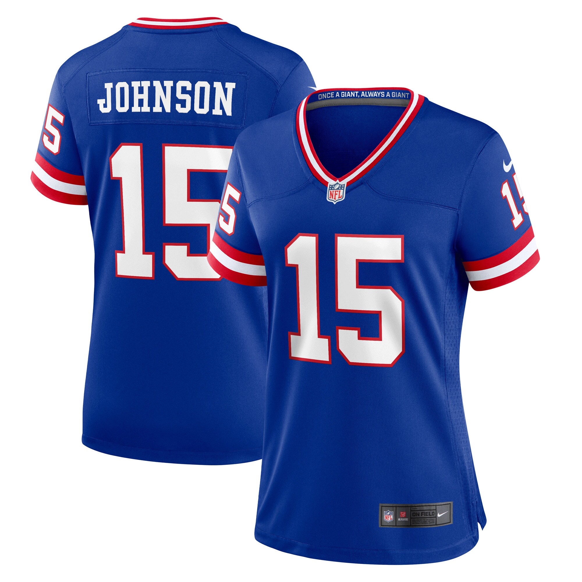 Collin Johnson New York Giants Women's Classic Player Game Jersey - Royal