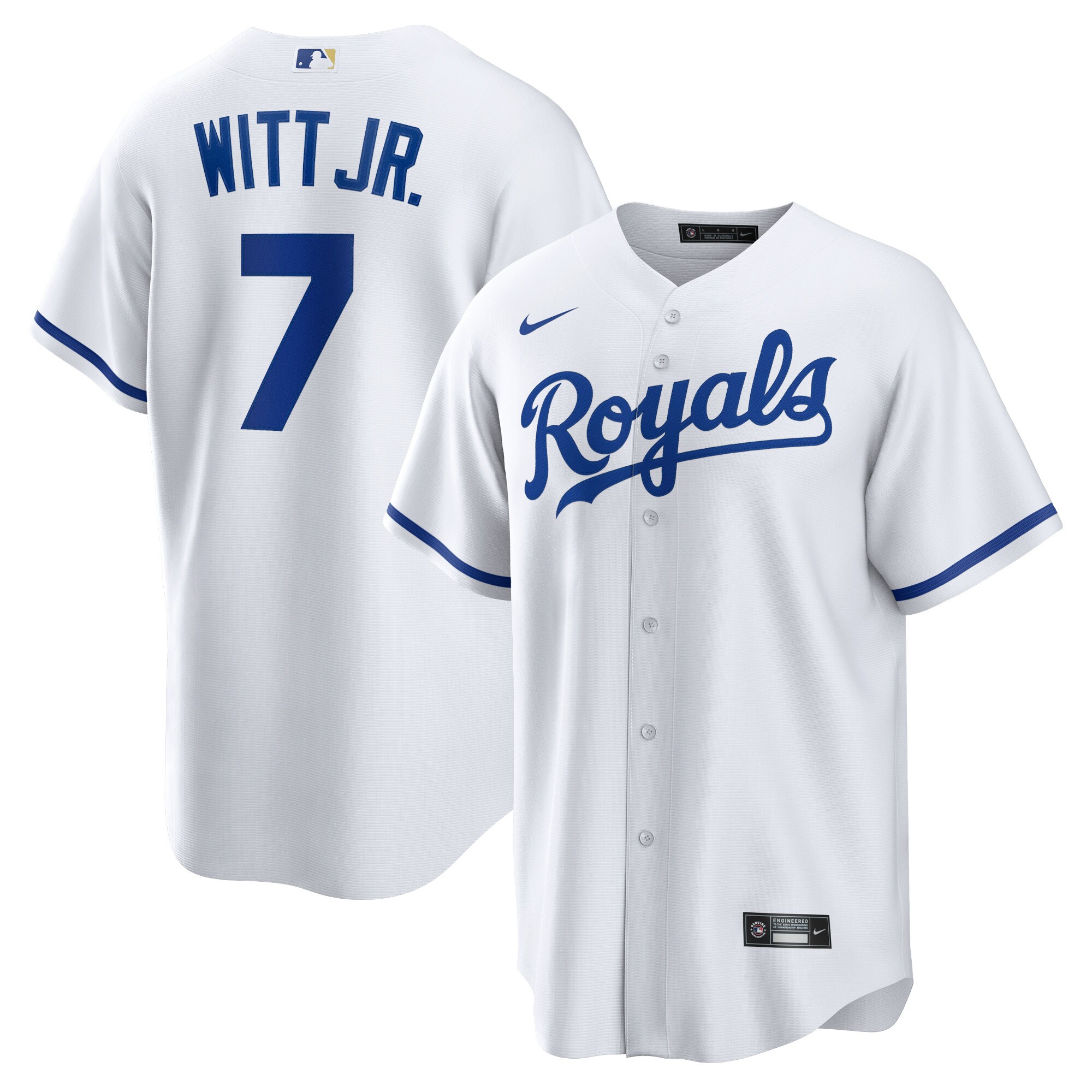 Bobby Witt Jr. Kansas City Royals  Home Replica Player Jersey - White