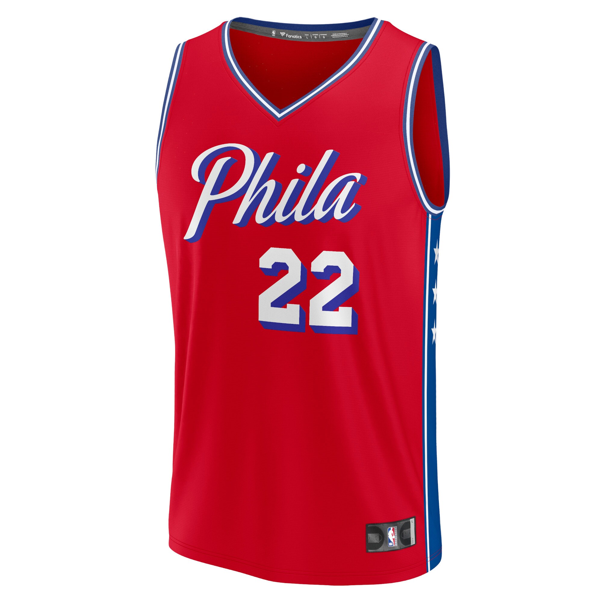 Matisse Thybulle Philadelphia 76ers Fanatics Fast Break Replica Player Jersey - Statement Edition - Red