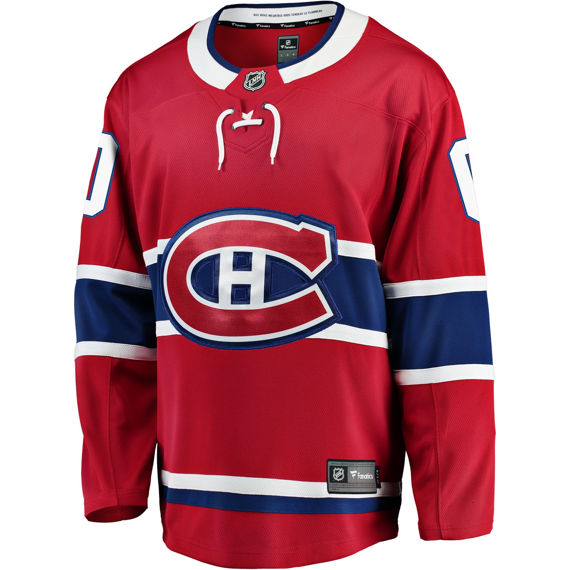 Montreal Canadiens Fanatics Home Breakaway Custom Jersey - Red