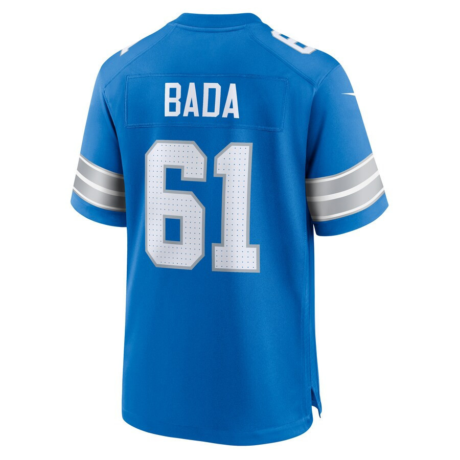 David Bada #61 Detroit Lions Super Bowl LIX Jersey - Men's - Blue
