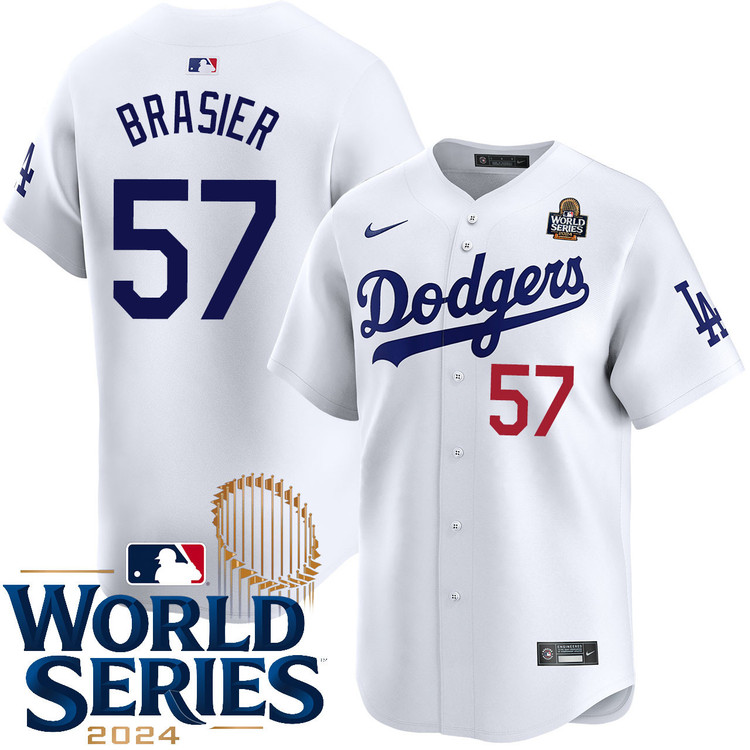 Ryan Brasier Los Angeles Dodgers Home Limited World Series Jersey