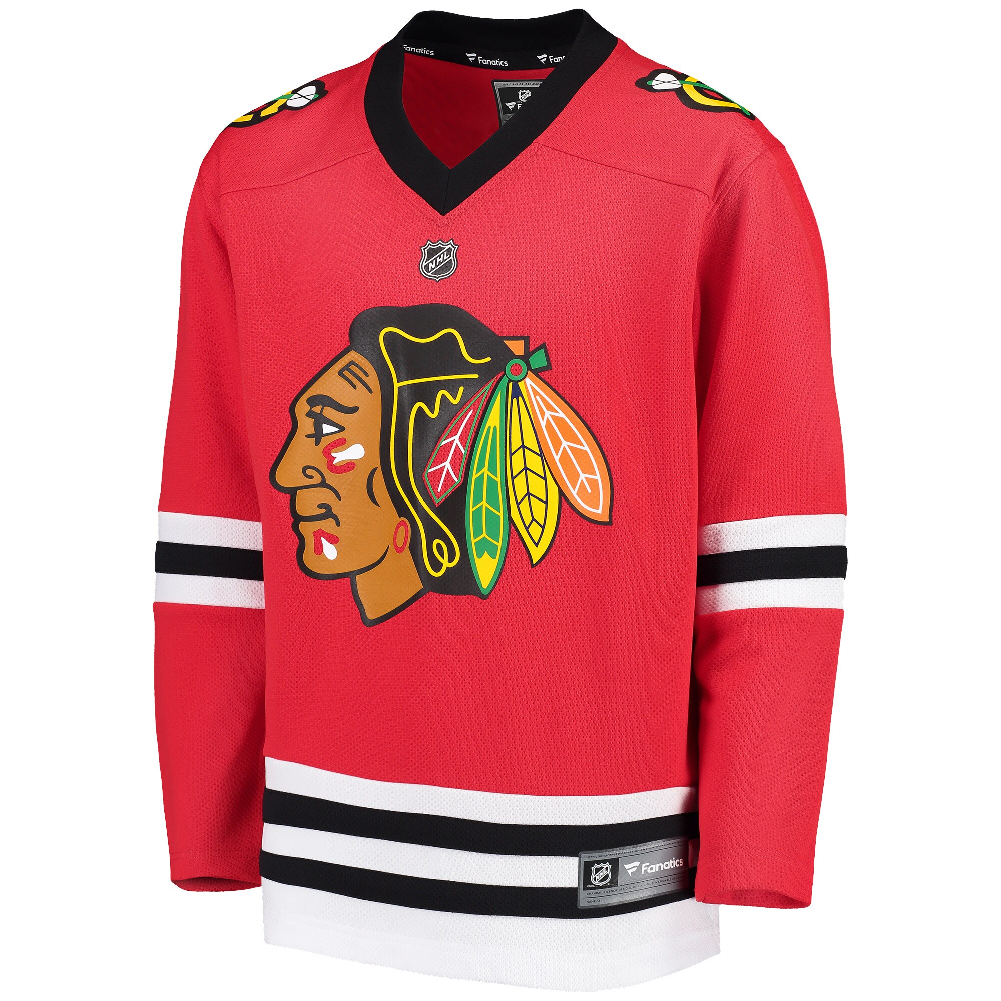 Chicago Blackhawks Fanatics Youth Home Replica Blank Jersey - Red