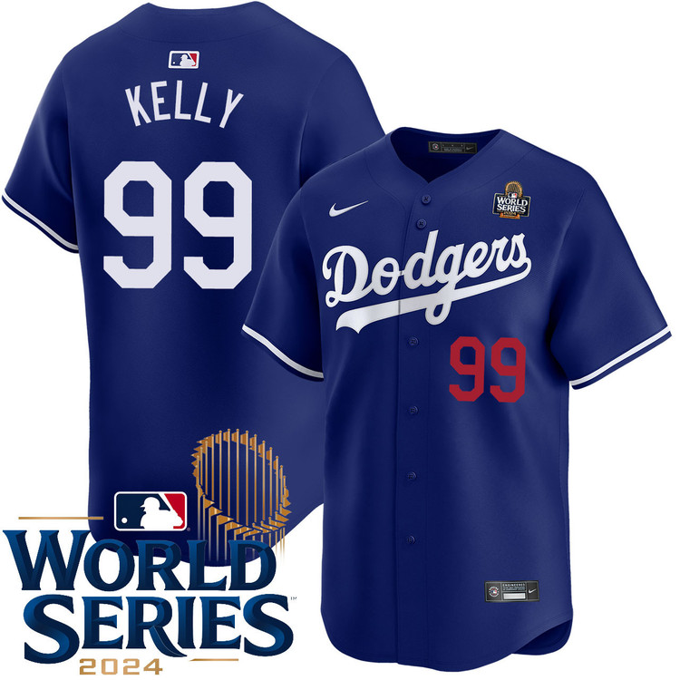 Joe Kelly Los Angeles Dodgers Alternate Royal Limited World Series Jersey