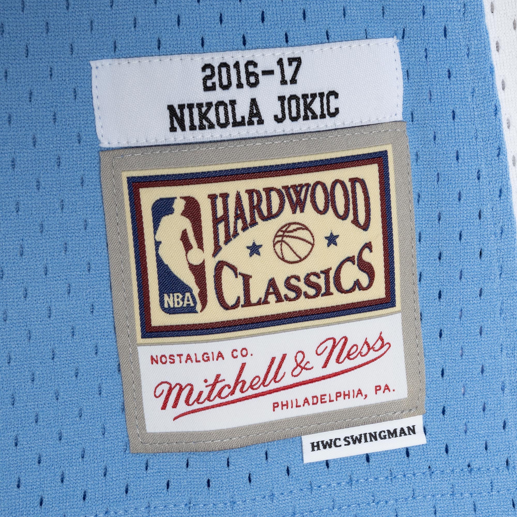 Nikola Jokic Denver Nuggets Mitchell & Ness 2016\/17 Swingman Jersey - Light Blue