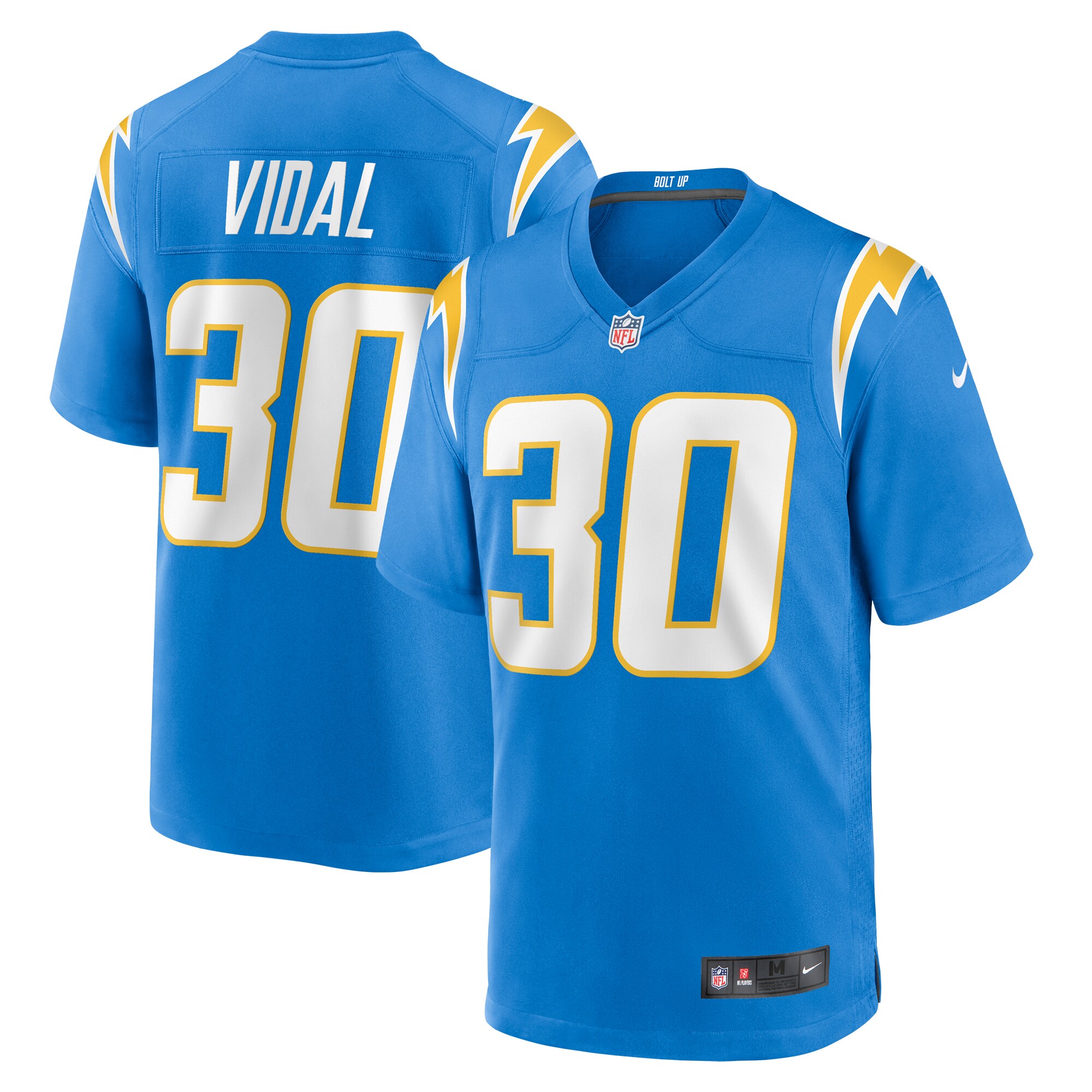 Kimani Vidal Los Angeles Chargers  Team Game Jersey -  Powder Blue