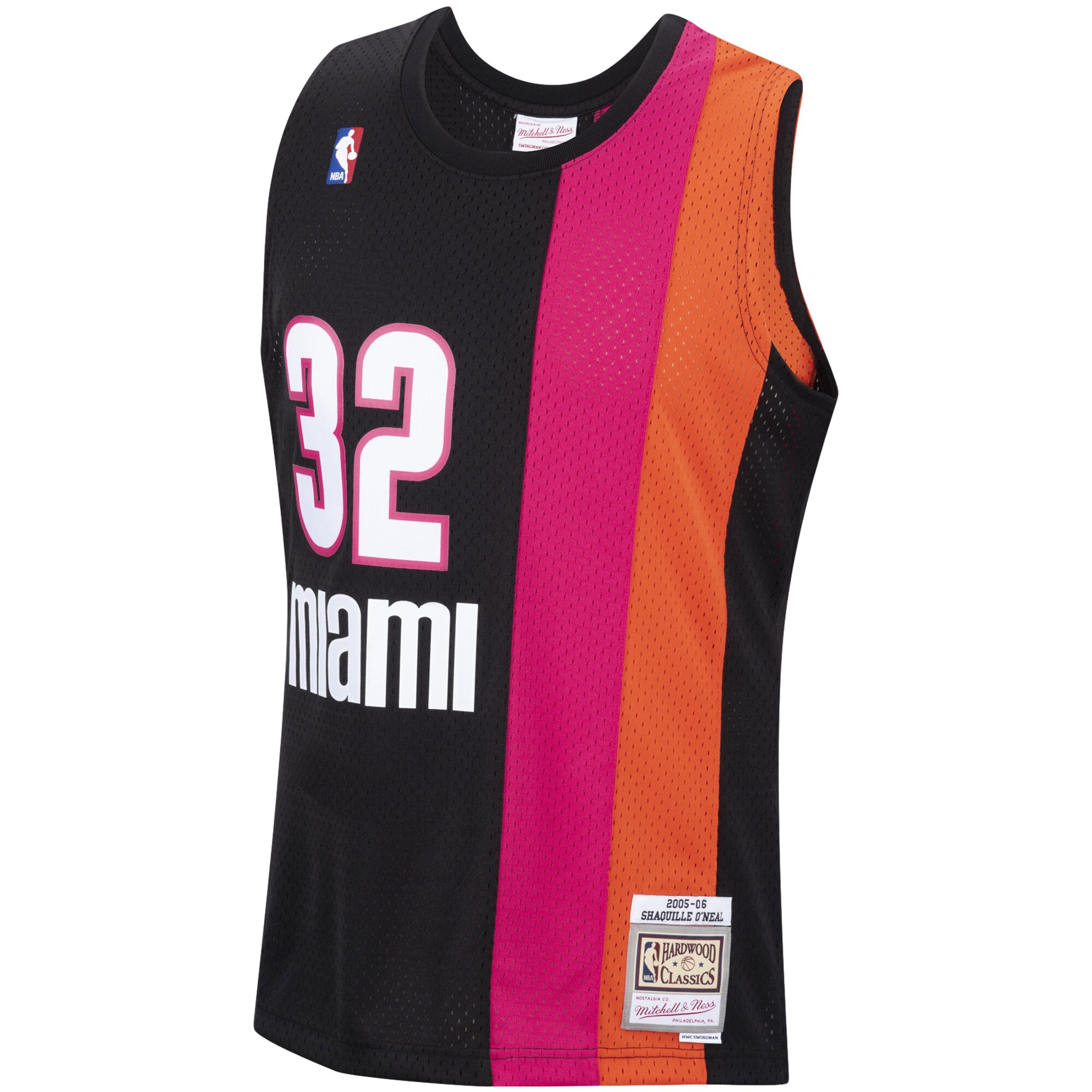 Shaquille O'Neal Miami Heat Mitchell & Ness 2005\/06 Hardwood Classics Swingman Jersey - Black