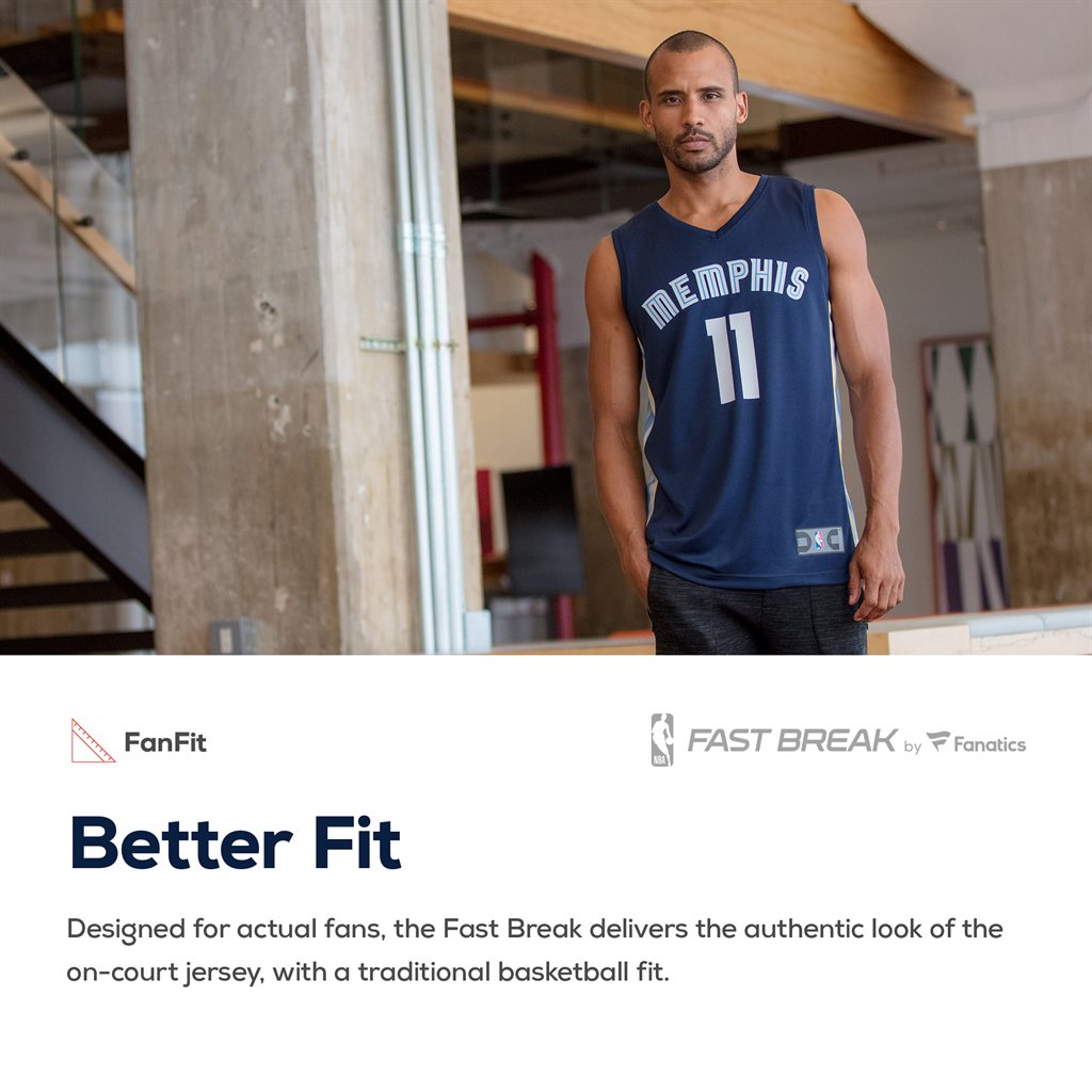 Ja Morant Memphis Grizzlies Fanatics Replica Fast Break Jersey Navy - Icon Edition
