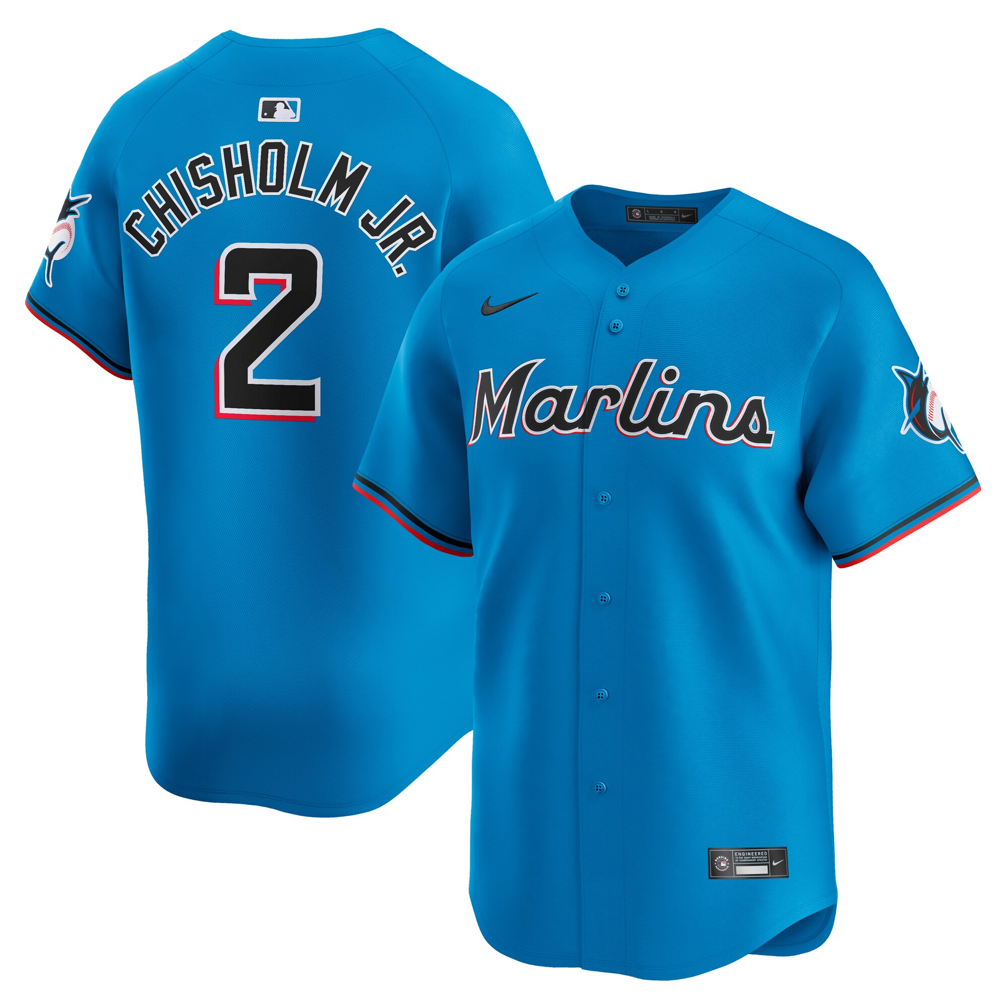 Jazz Chisholm Jr. Miami Marlins  Alternate Limited Player Jersey Blue