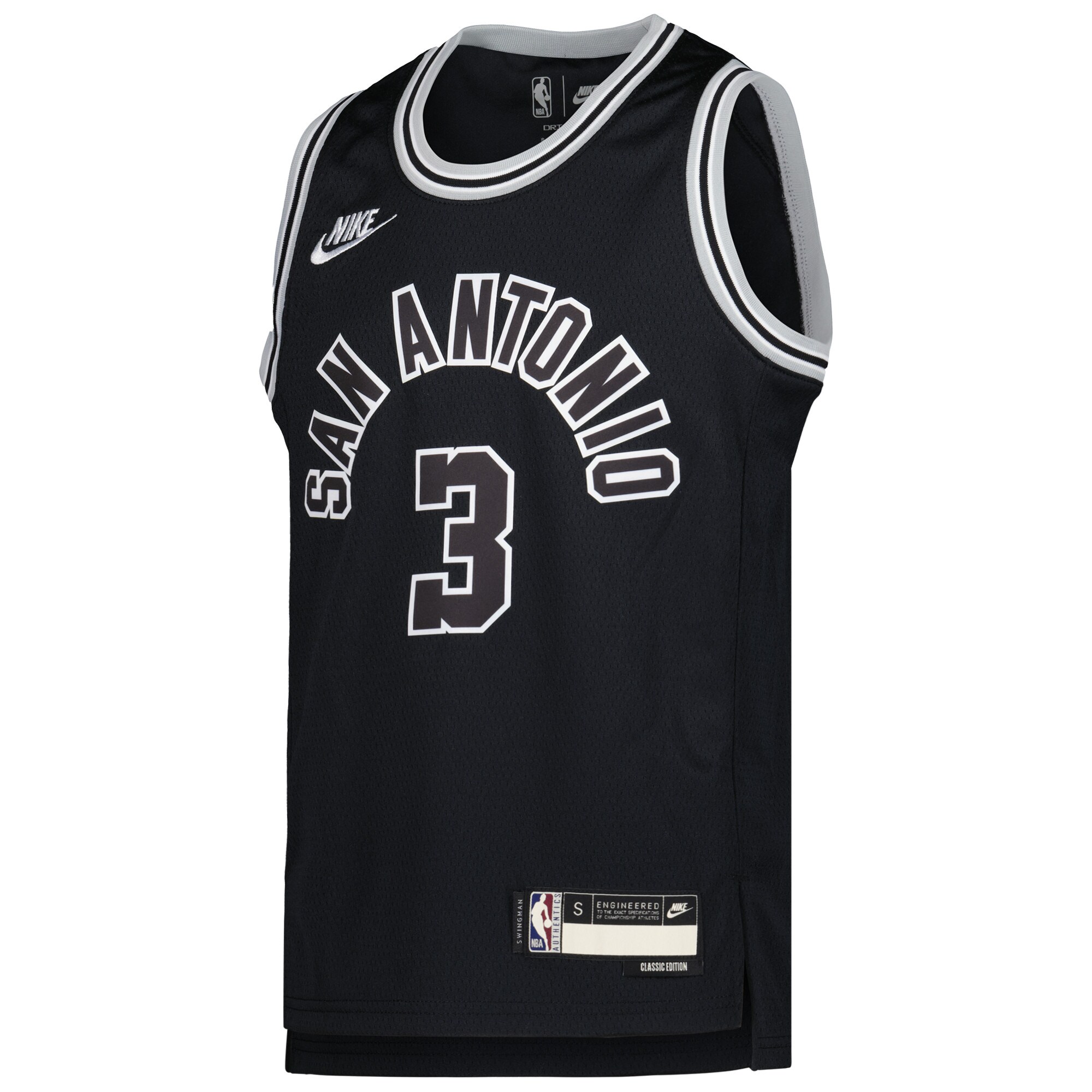Keldon Johnson San Antonio Spurs Youth 2022\/23 Swingman Jersey - Classic Edition - Black
