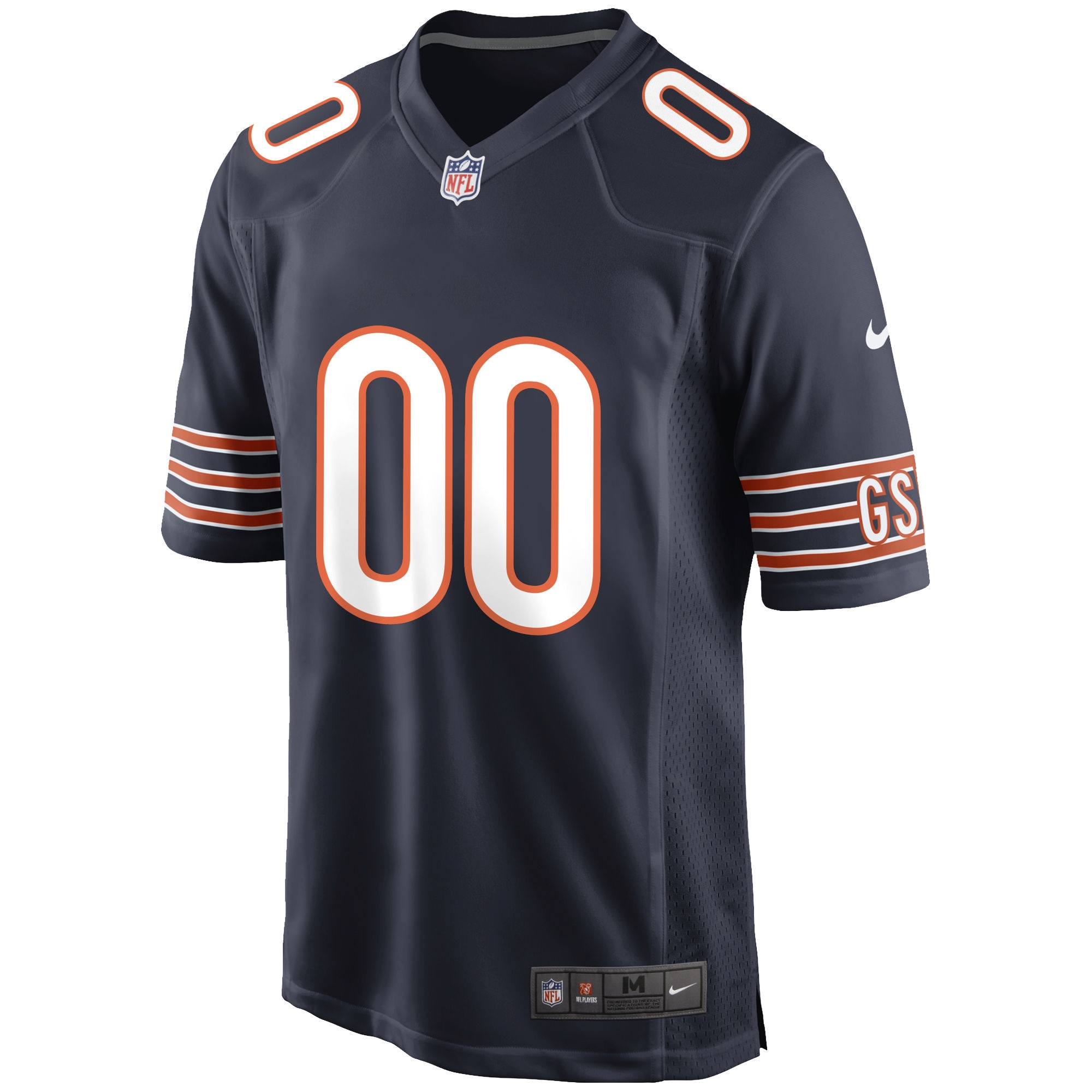 Chicago Bears  Custom Game Jersey - Navy