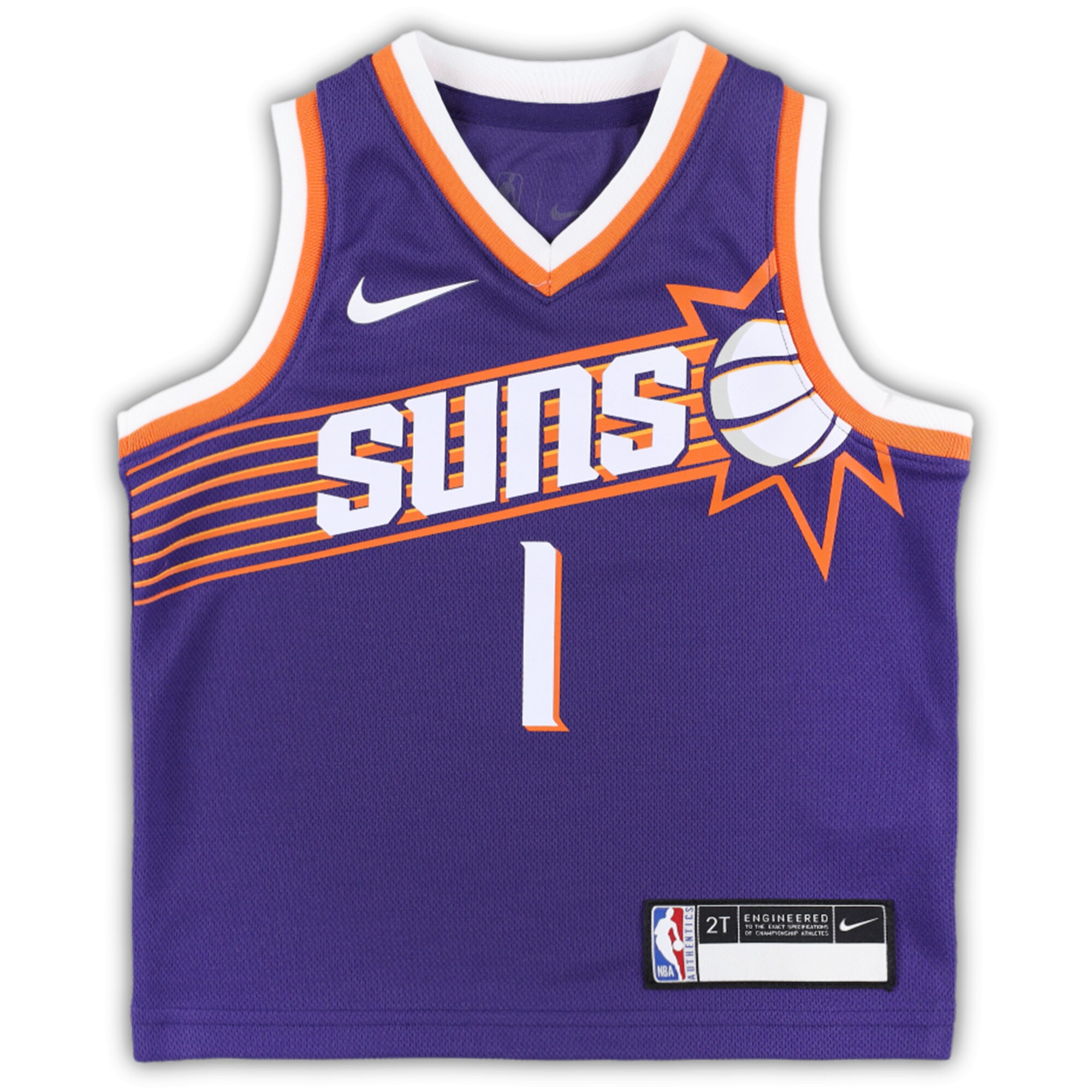 Devin Booker Phoenix Suns Toddler Swingman Player Jersey - Icon Edition - Purple