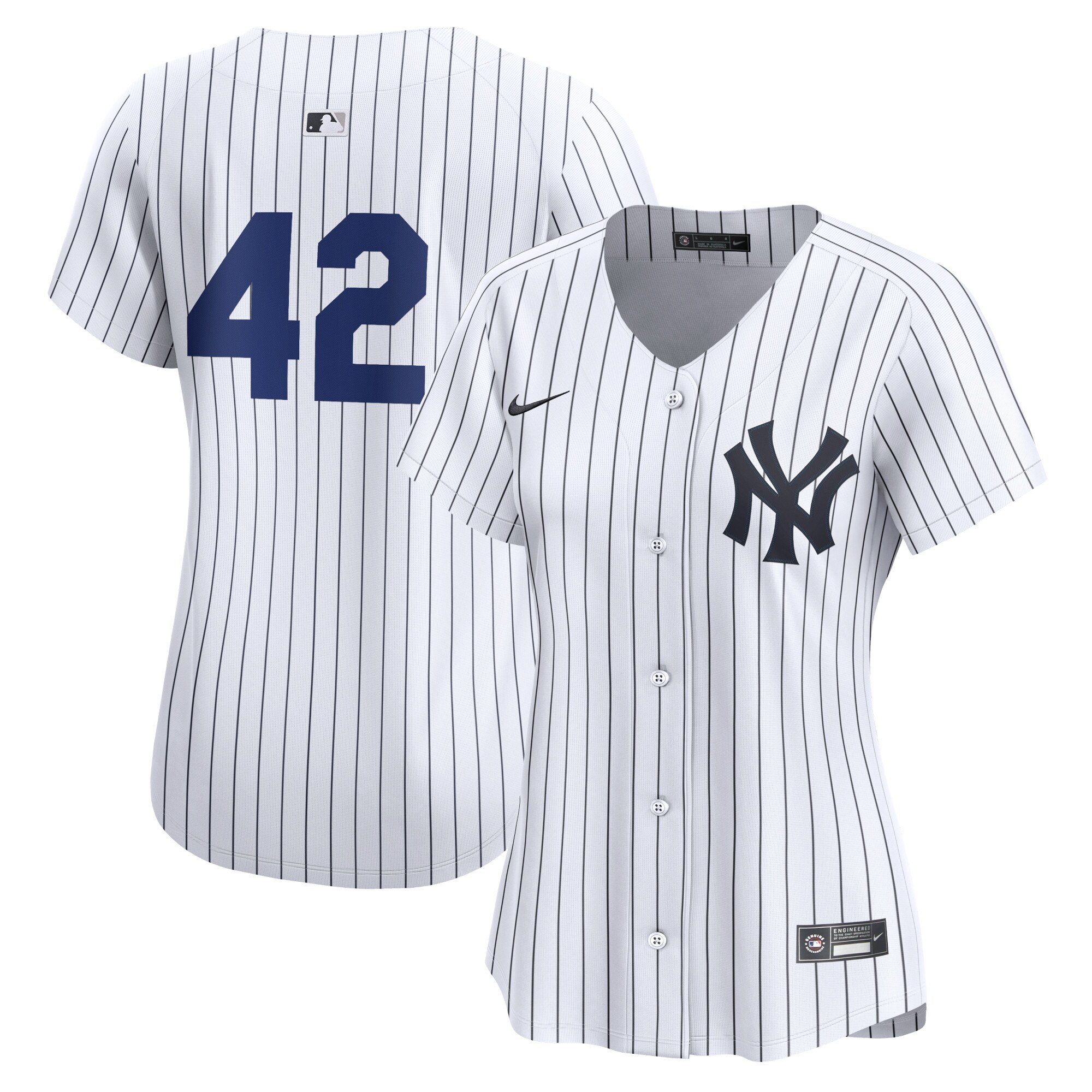 New York Yankees Women's 2024 Jackie Robinson Day Home Limited Jersey White