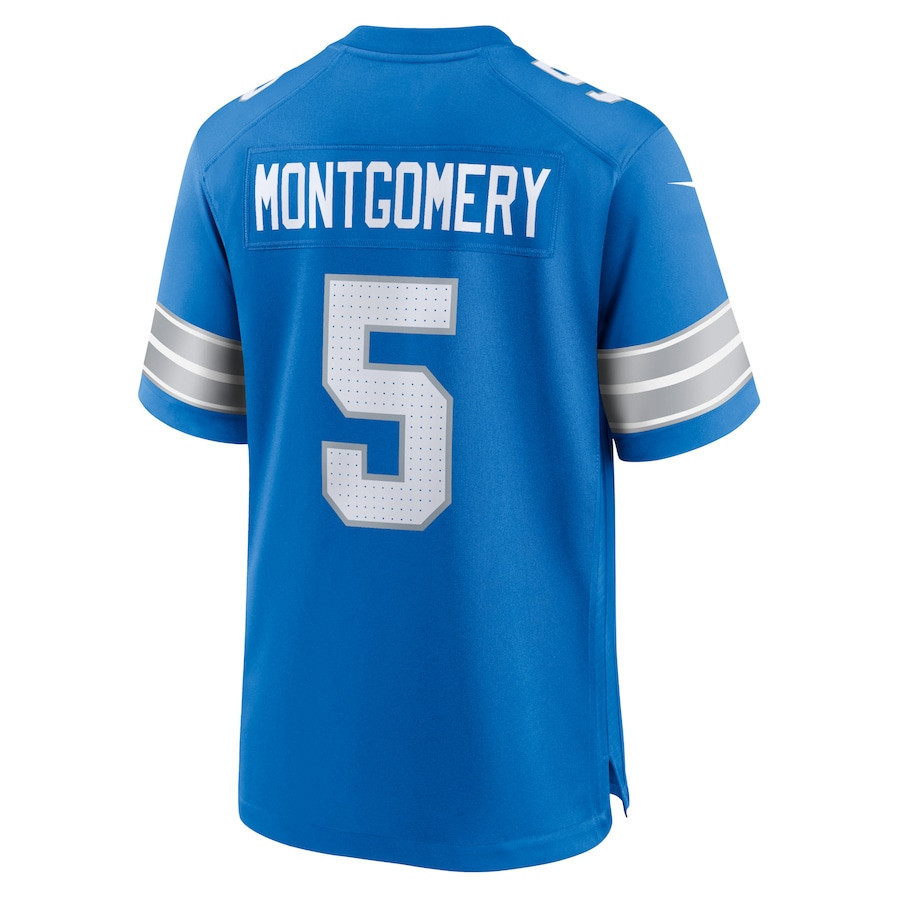 David Montgomery #5 Detroit Lions Super Bowl LIX Jersey - Men's - Blue