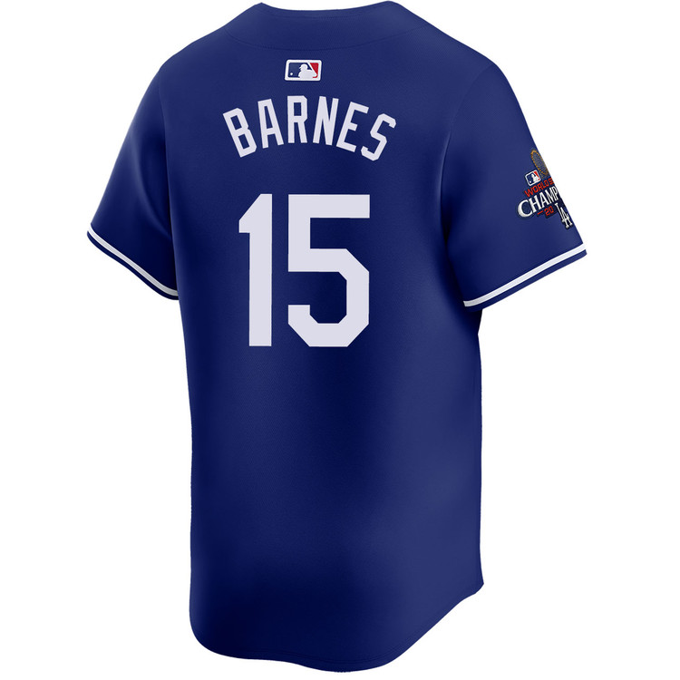 Austin Barnes Los Angeles Dodgers Alternate Royal Limited World Series Champions Jersey