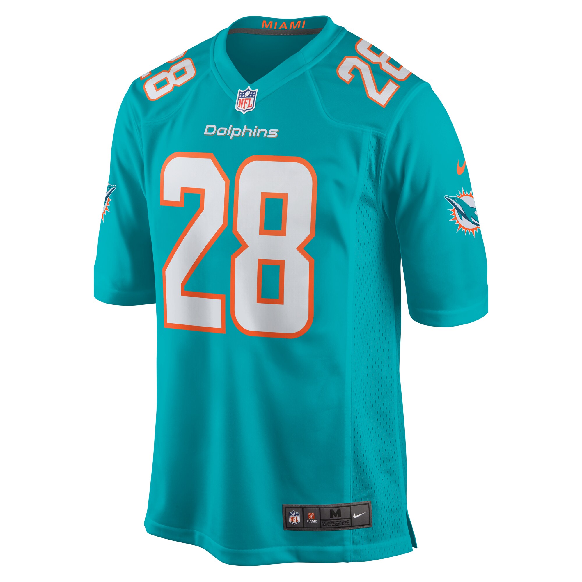 Devon Achane Miami Dolphins  Player Game Jersey - Aqua
