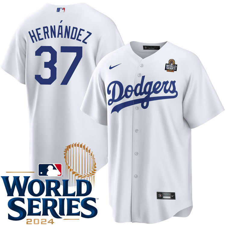 Teoscar Hernandez Los Angeles Dodgers Youth Home World Series Jersey