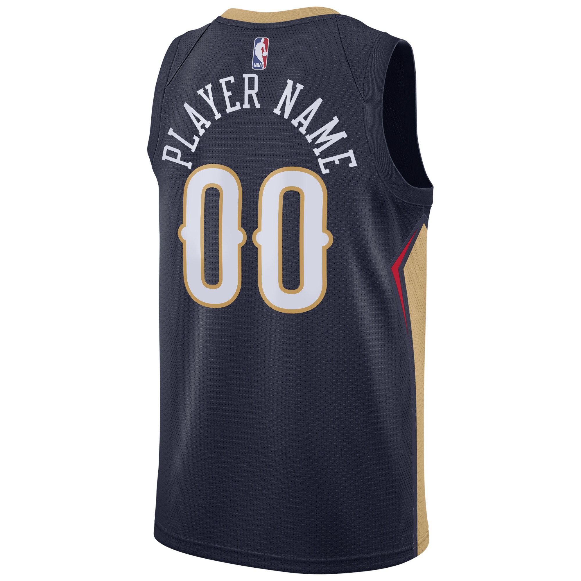 New Orleans Pelicans  Swingman Custom Jersey Navy - Icon Edition