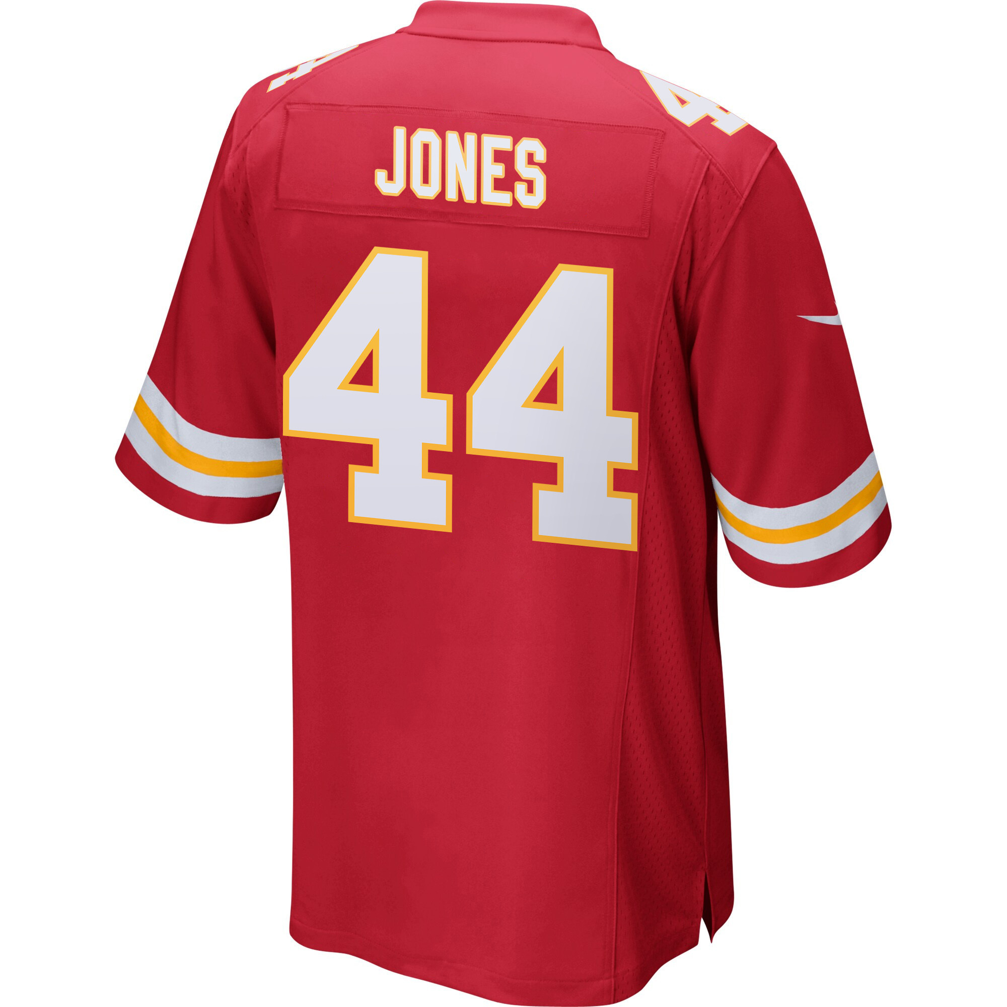 Cam Jones 44 Kansas City Chiefs Super Bowl LIX New Orleans Patch Game Men Jersey - Red