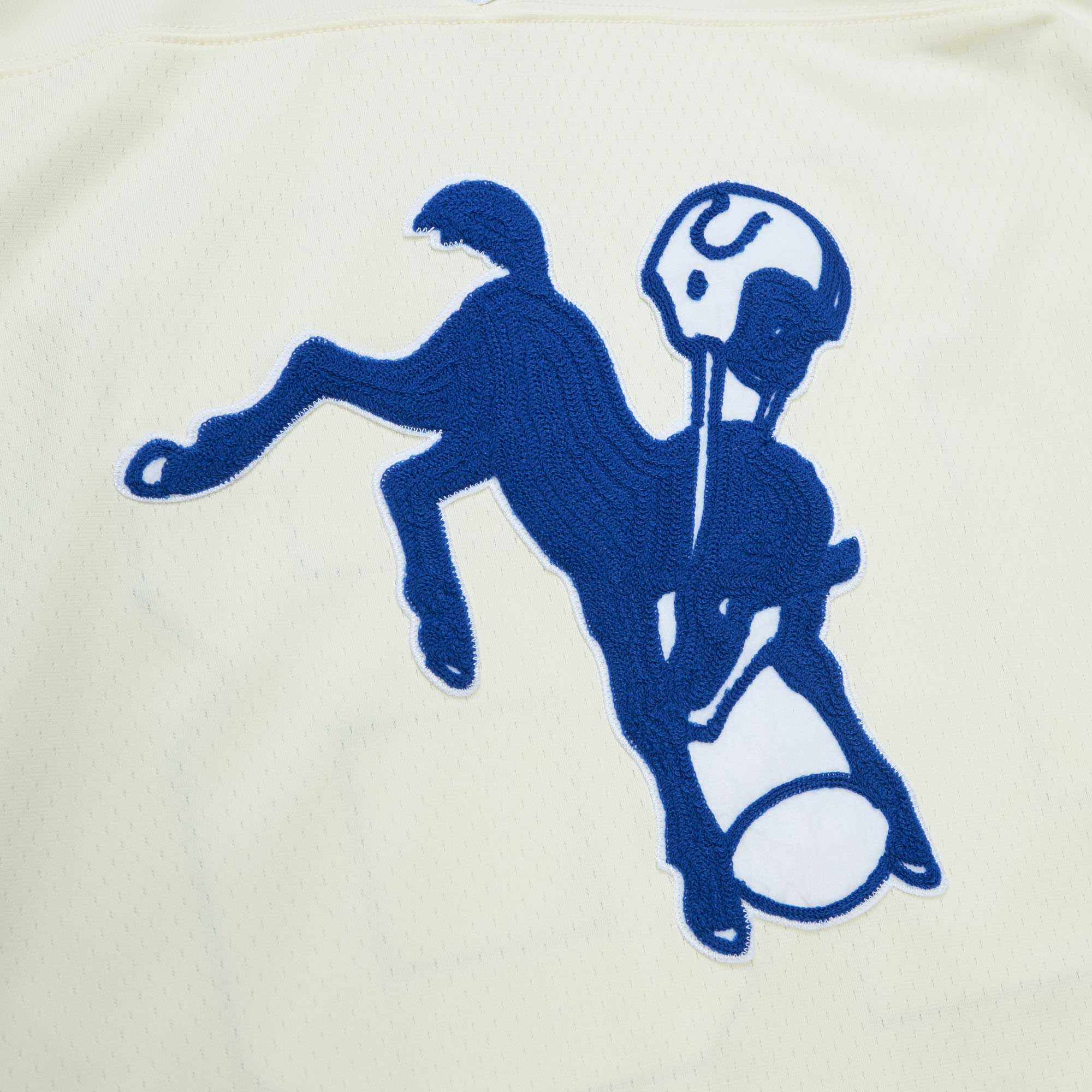 Peyton Manning Indianapolis Colts Mitchell & Ness Chainstitch Legacy Jersey - Cream