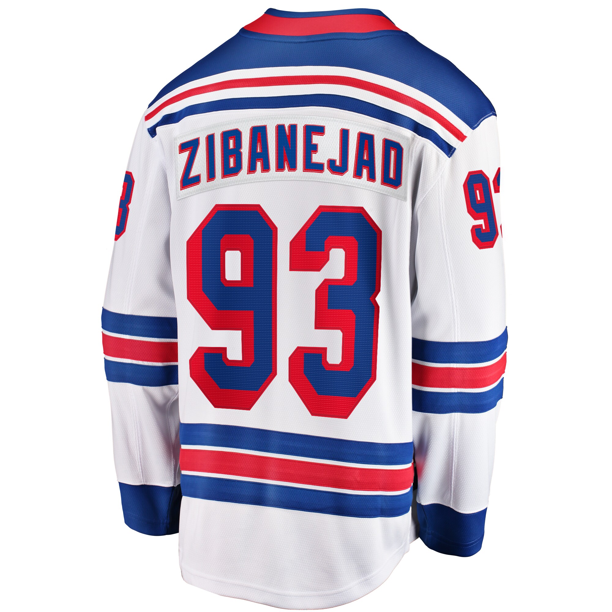 Mika Zibanejad New York Rangers Fanatics Away Premier Breakaway Player Jersey - White