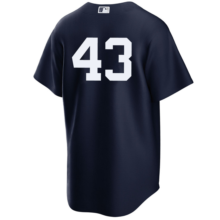 Jonathan Loaisiga New York Yankees Alternate Navy Player World Series Jersey