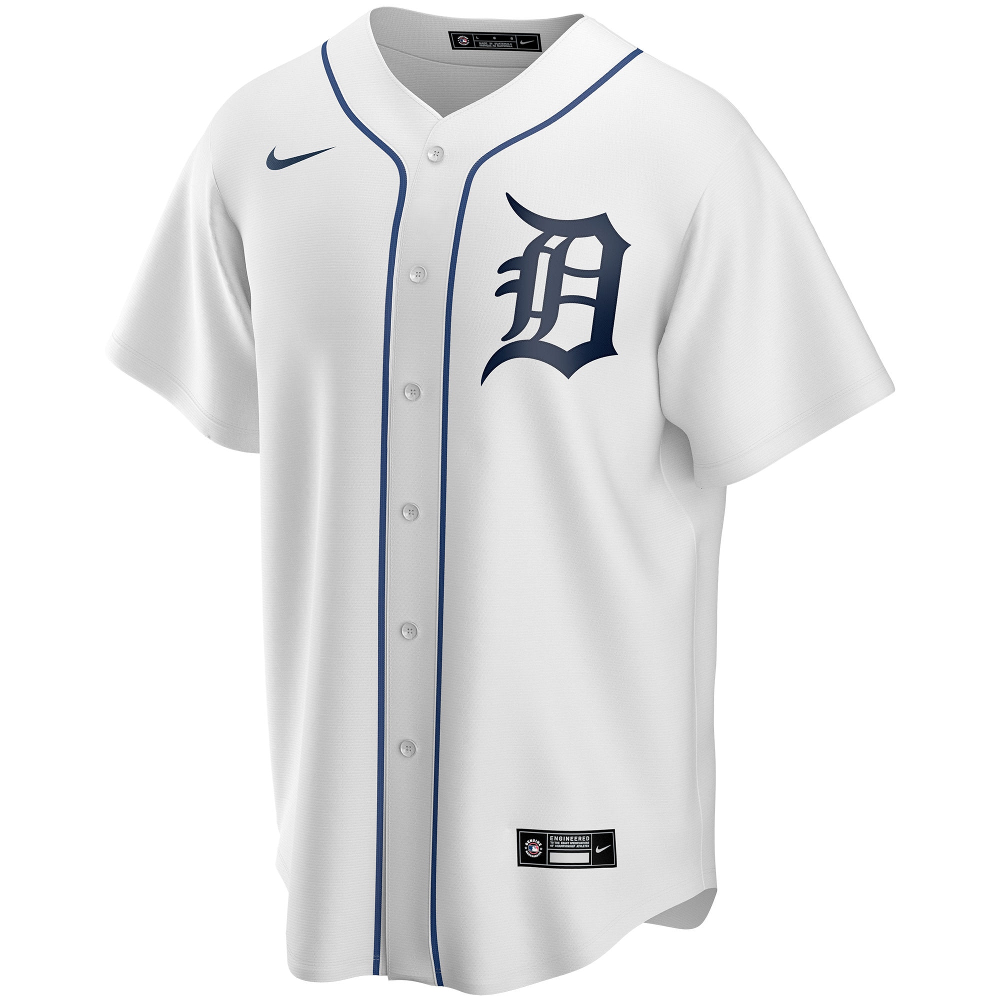Detroit Tigers Home Pick-A-Player Retired Roster Replica Jersey - White