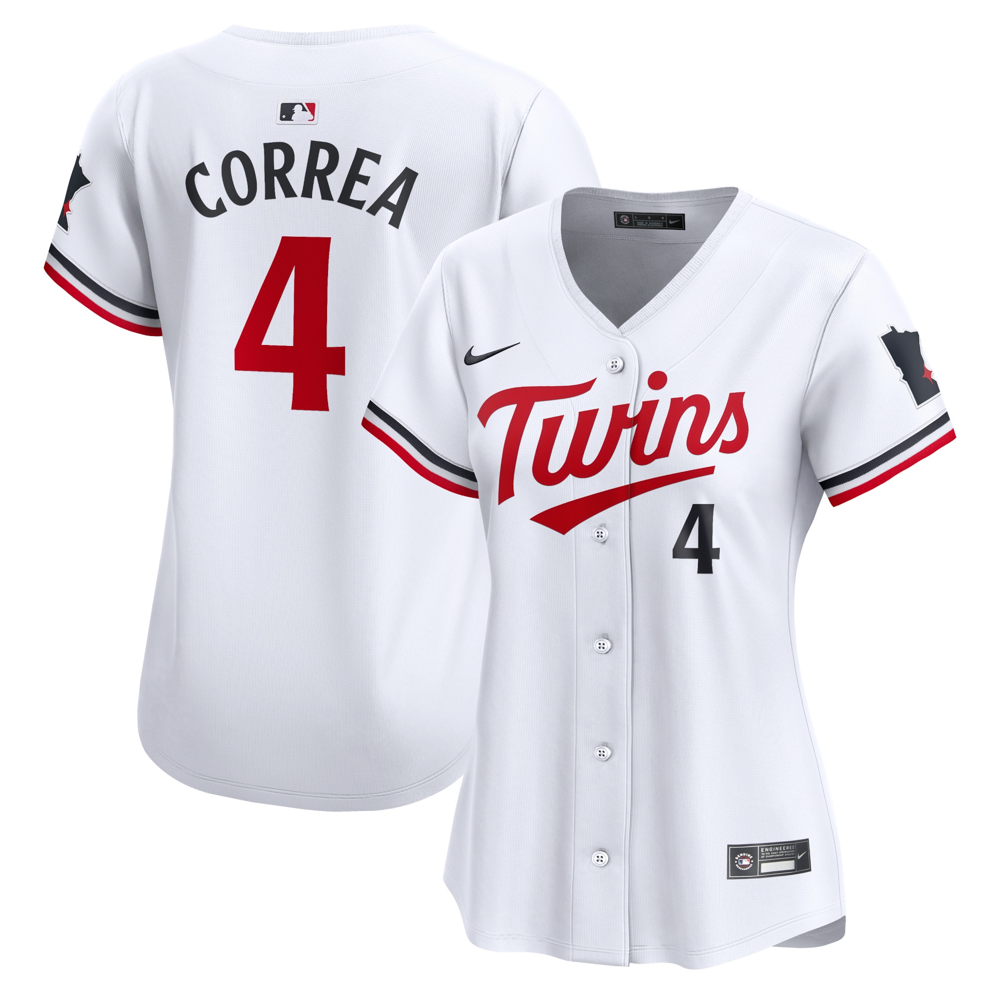 Carlos Correa Minnesota Twins Women's Home Limited Player Jersey - White