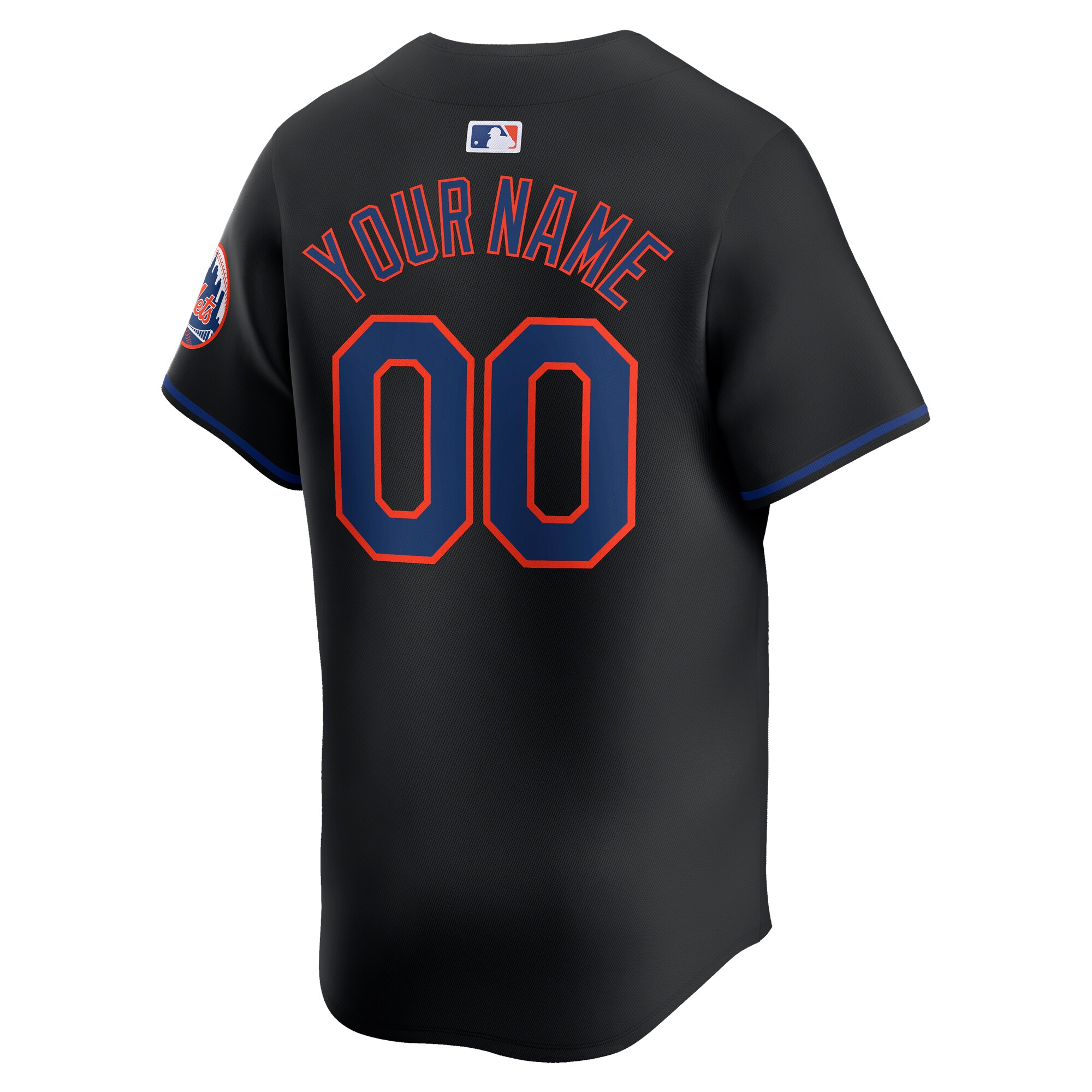 New York Mets   Alternate Limited Custom Jersey Black